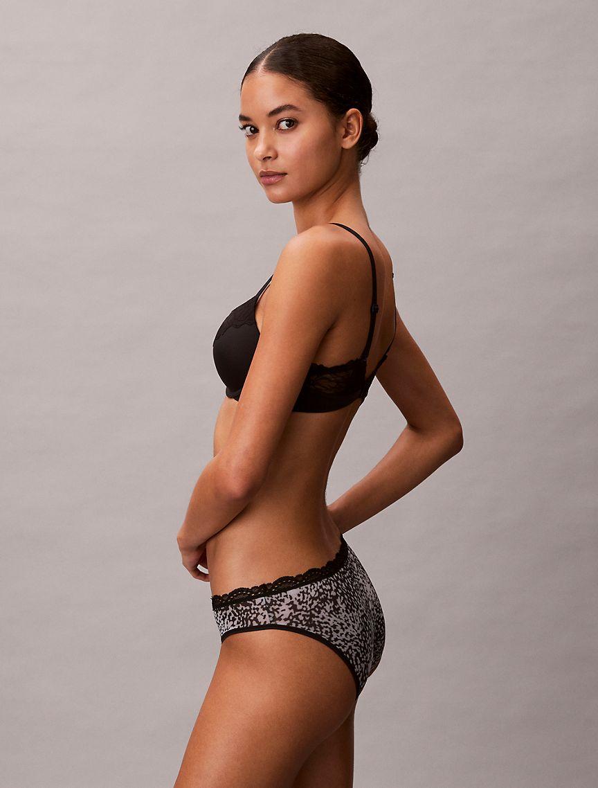Microfiber Stretch with Lace Bikini Product Image