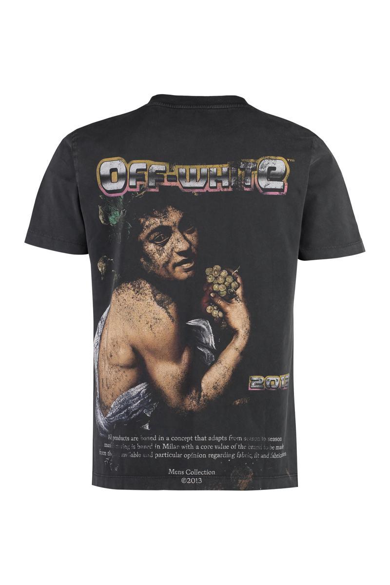 OFF-WHITE Off White™ Black Crew Neck T Shirt With Print Product Image