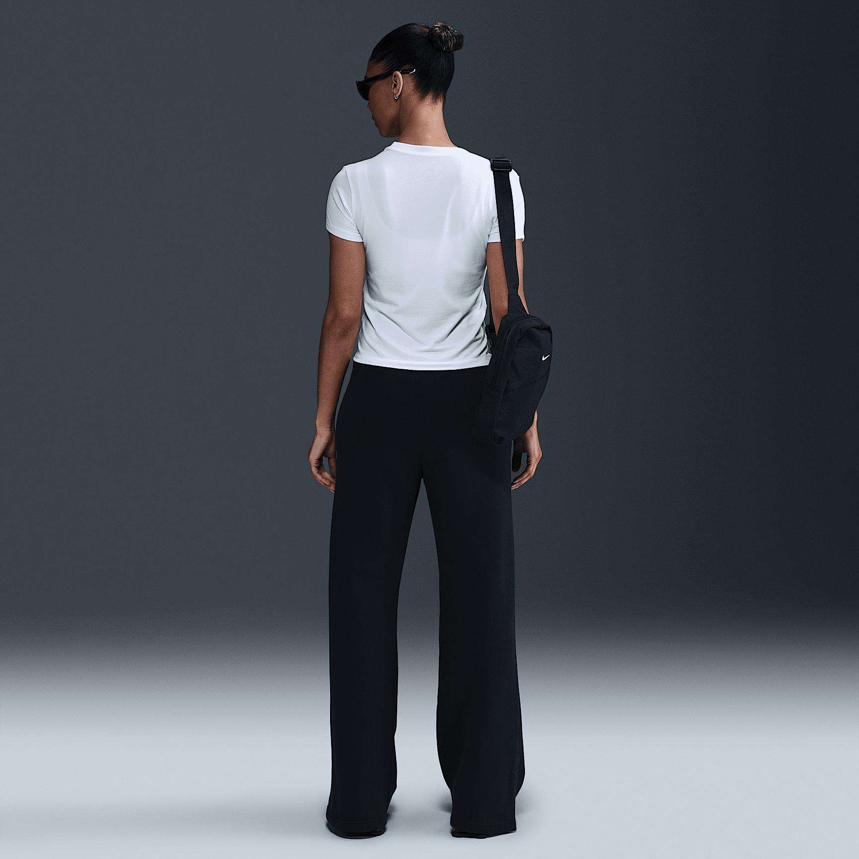 Womens Nike Sportswear Chill Knit Slim Cropped T-Shirt | IB8932-100 Product Image