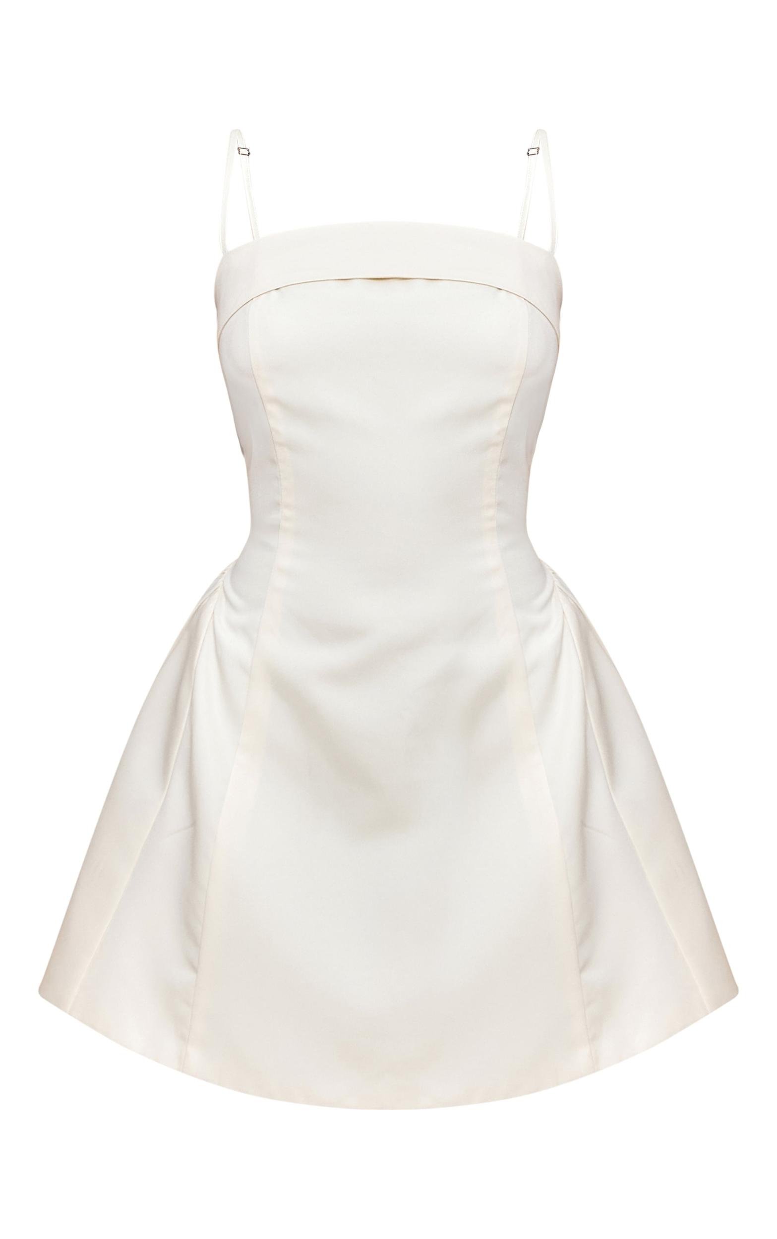 Butter Cream Structured Shift Dress Product Image