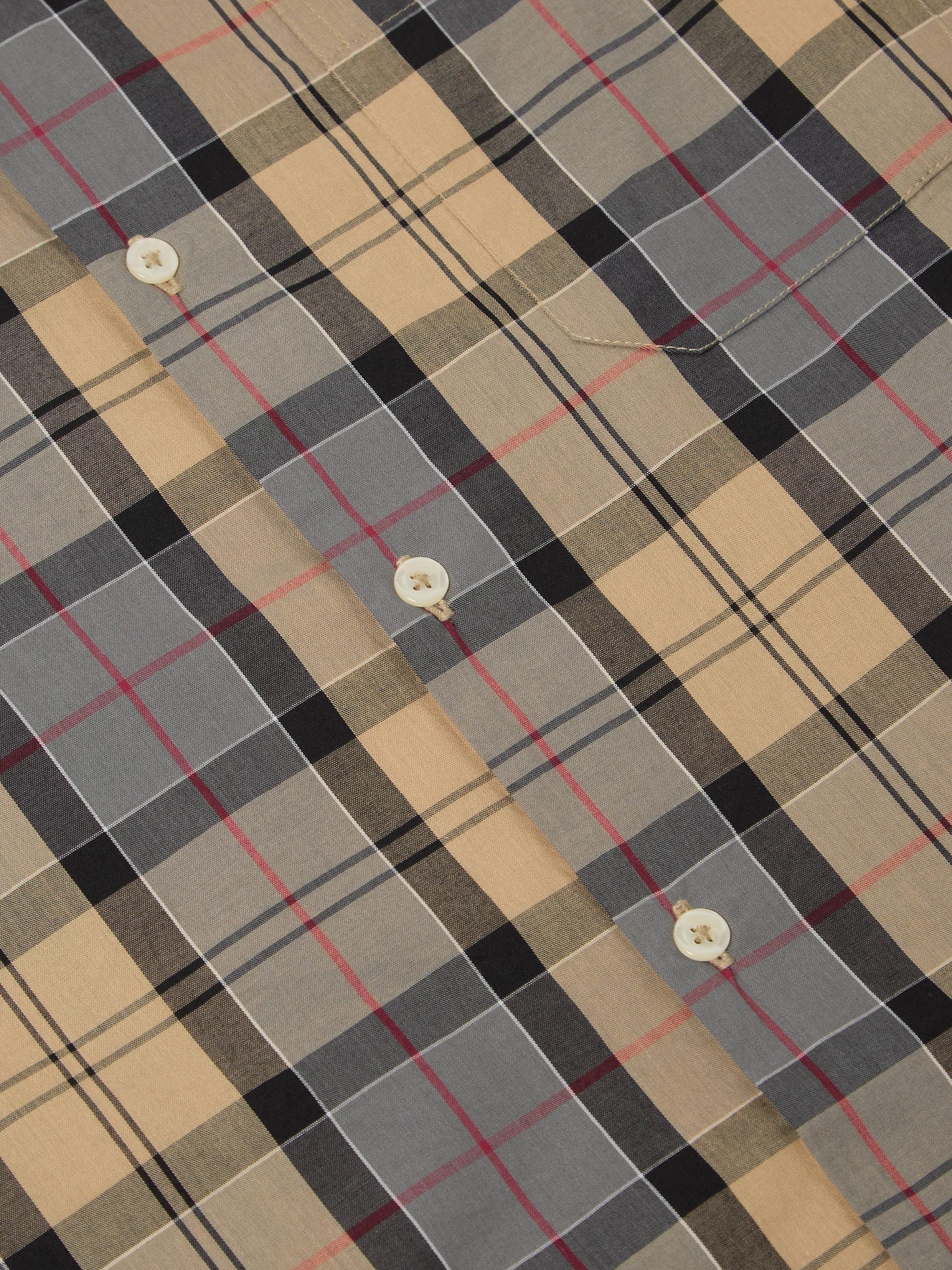 Sand Tartan Check Long Pyjama Set Product Image