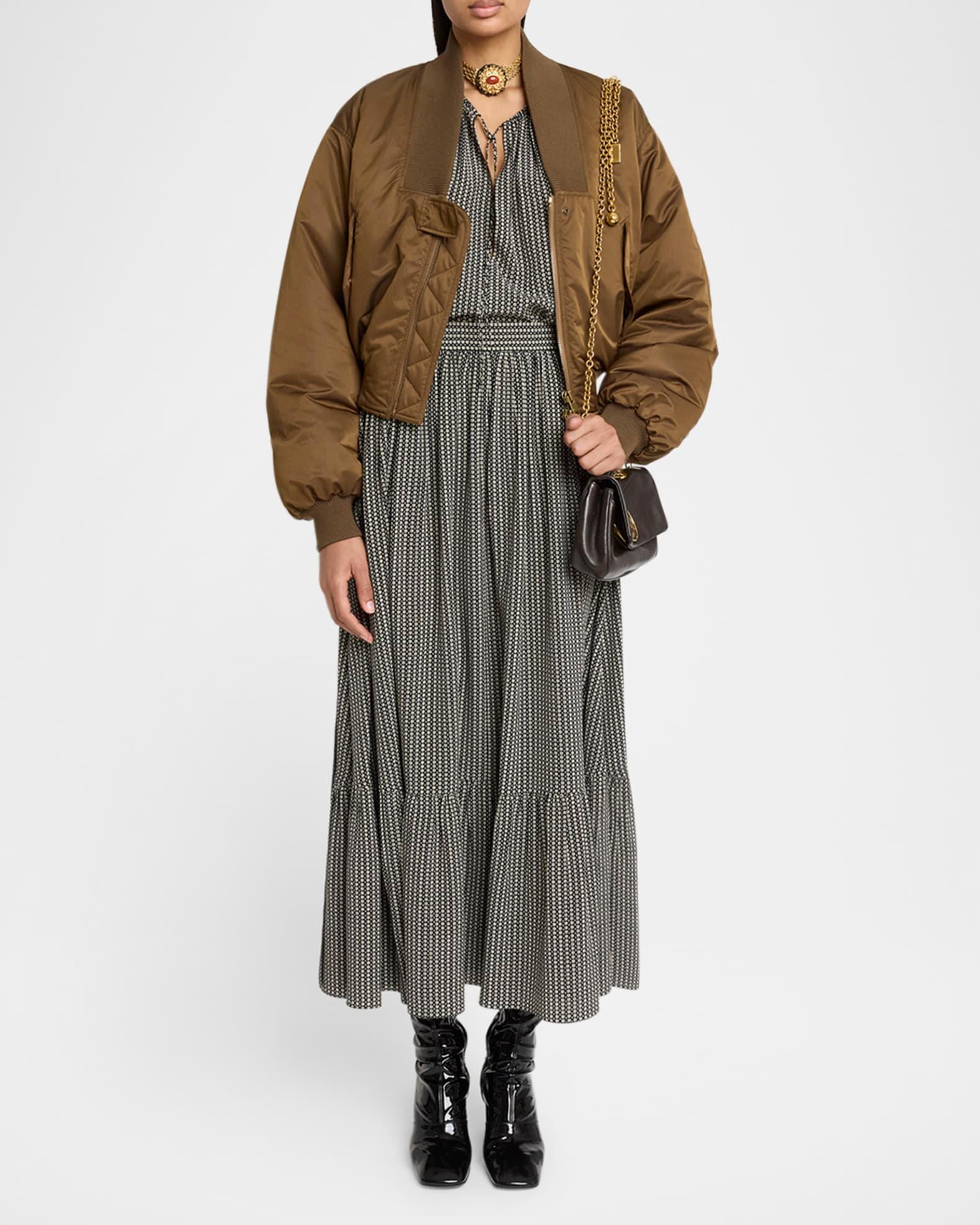 V-Neck Bomber Jacket Product Image