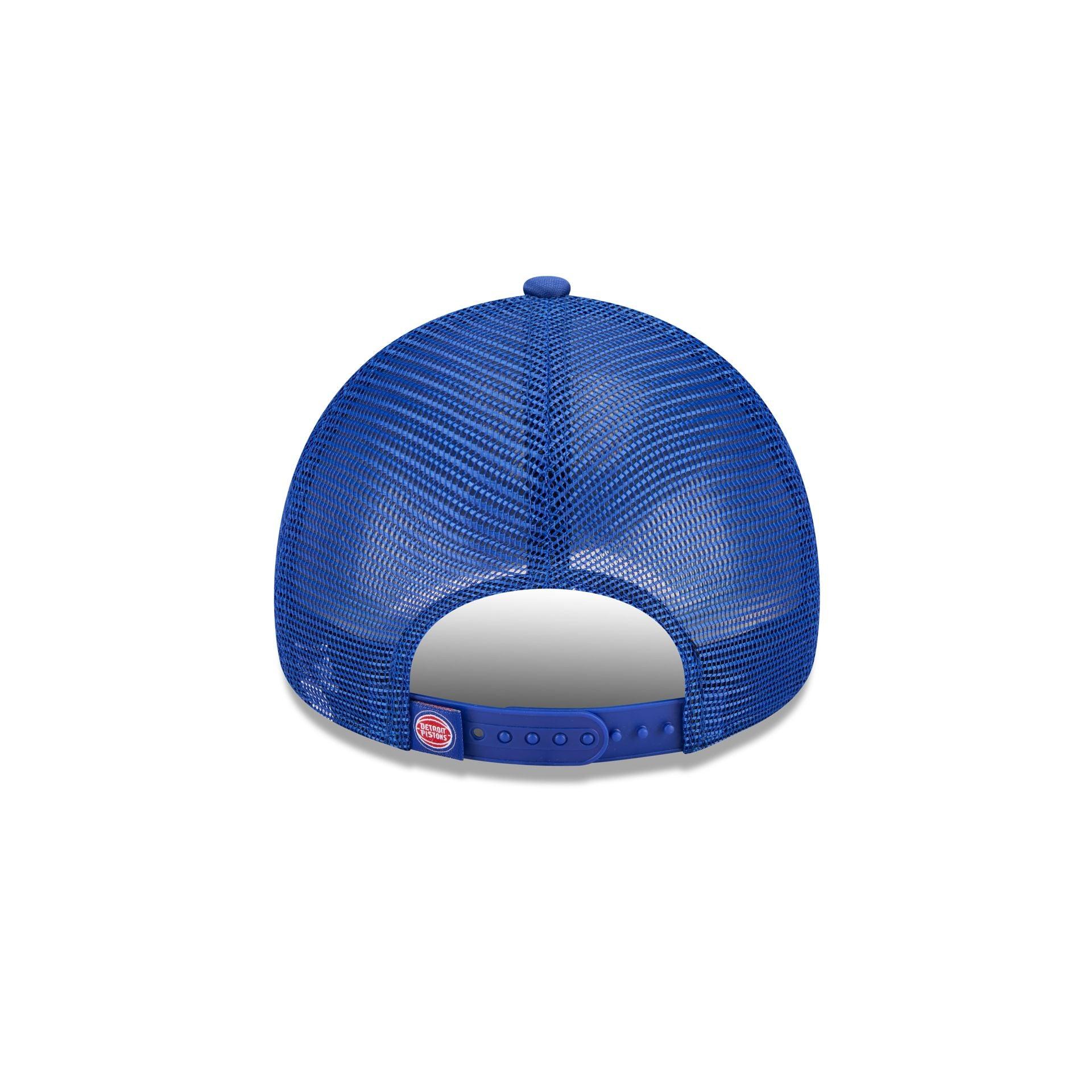 Detroit Pistons Distressed 9FORTY A-Frame Trucker Hat Male Product Image