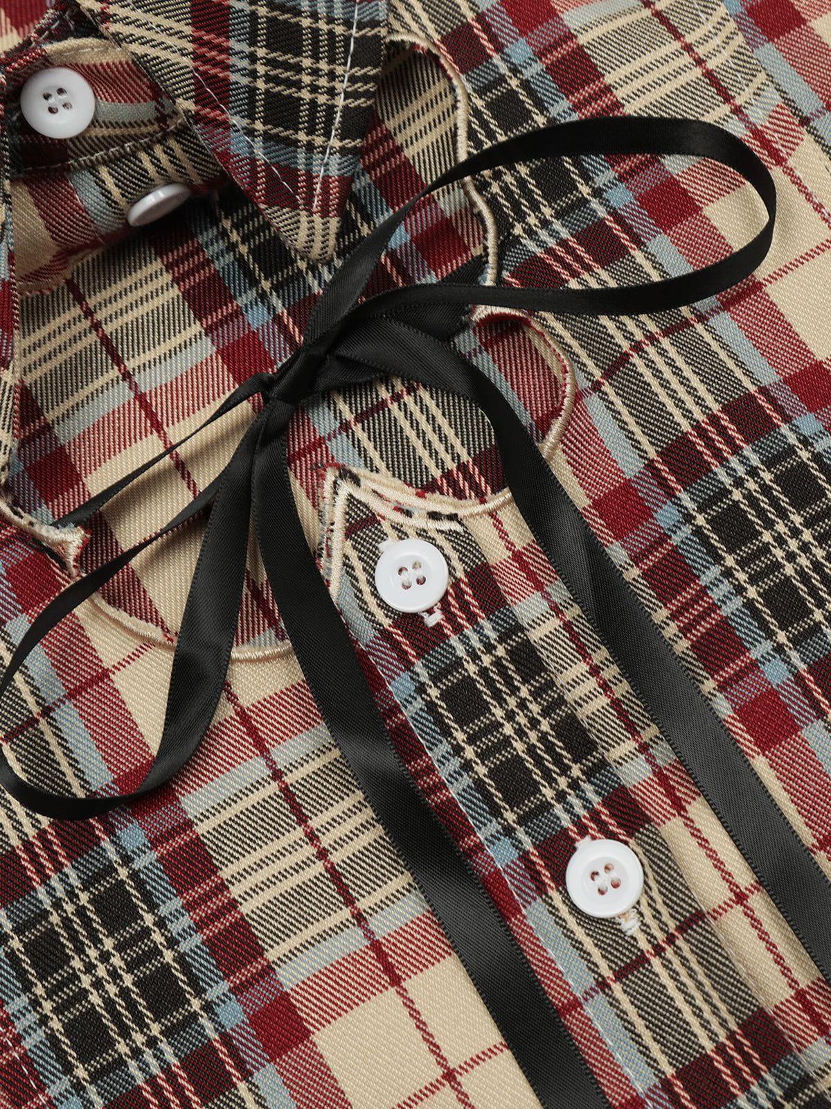 Aelfric Eden Plaid Cropped Shirt Female Product Image