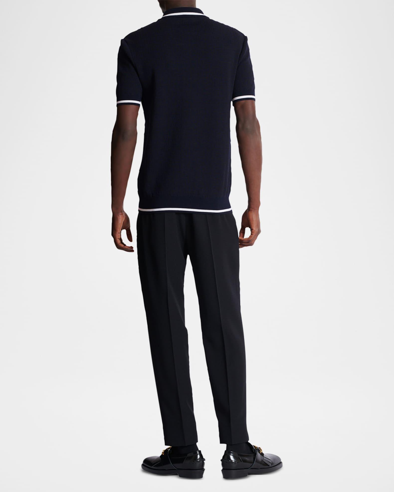 Men's Monogram Knit Polo Shirt Product Image