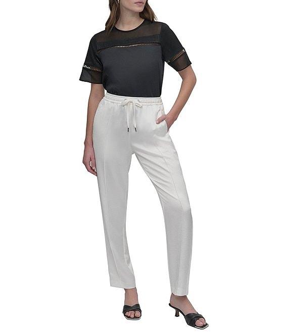 DKNY by Donna Karan Pull-On Side Stitch Track Pants Product Image