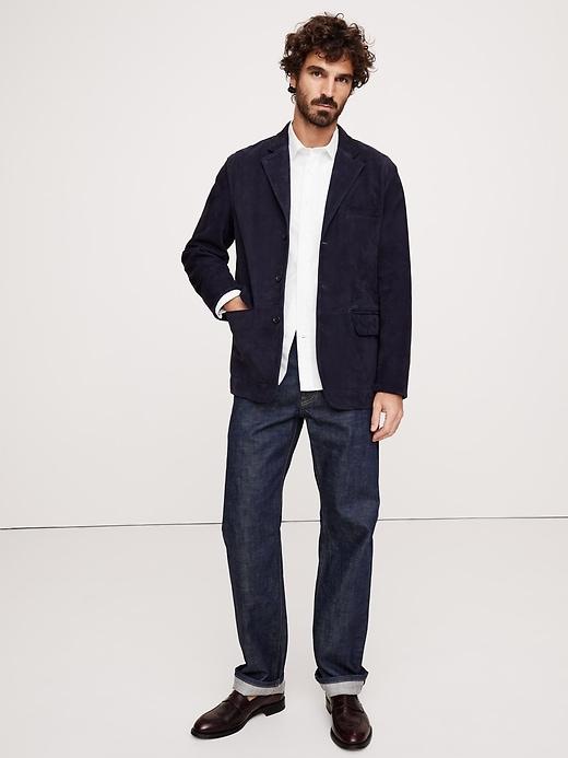 Standard-Fit Washed Cotton Poplin Shirt Product Image