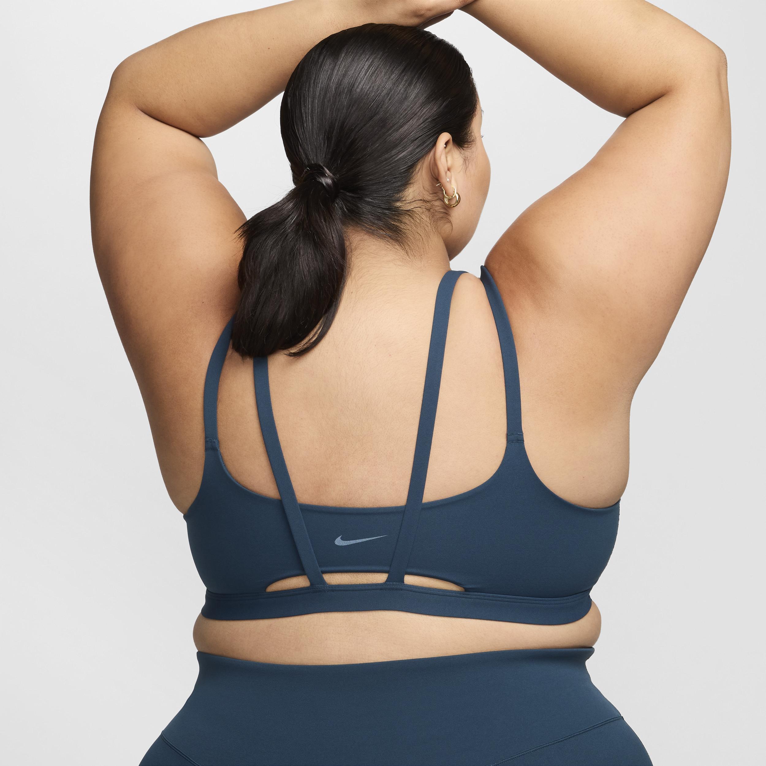 Nike Womens Zenvy Strappy Light-Support Padded Sports Bra (Plus Size) | DQ2810-478 Product Image