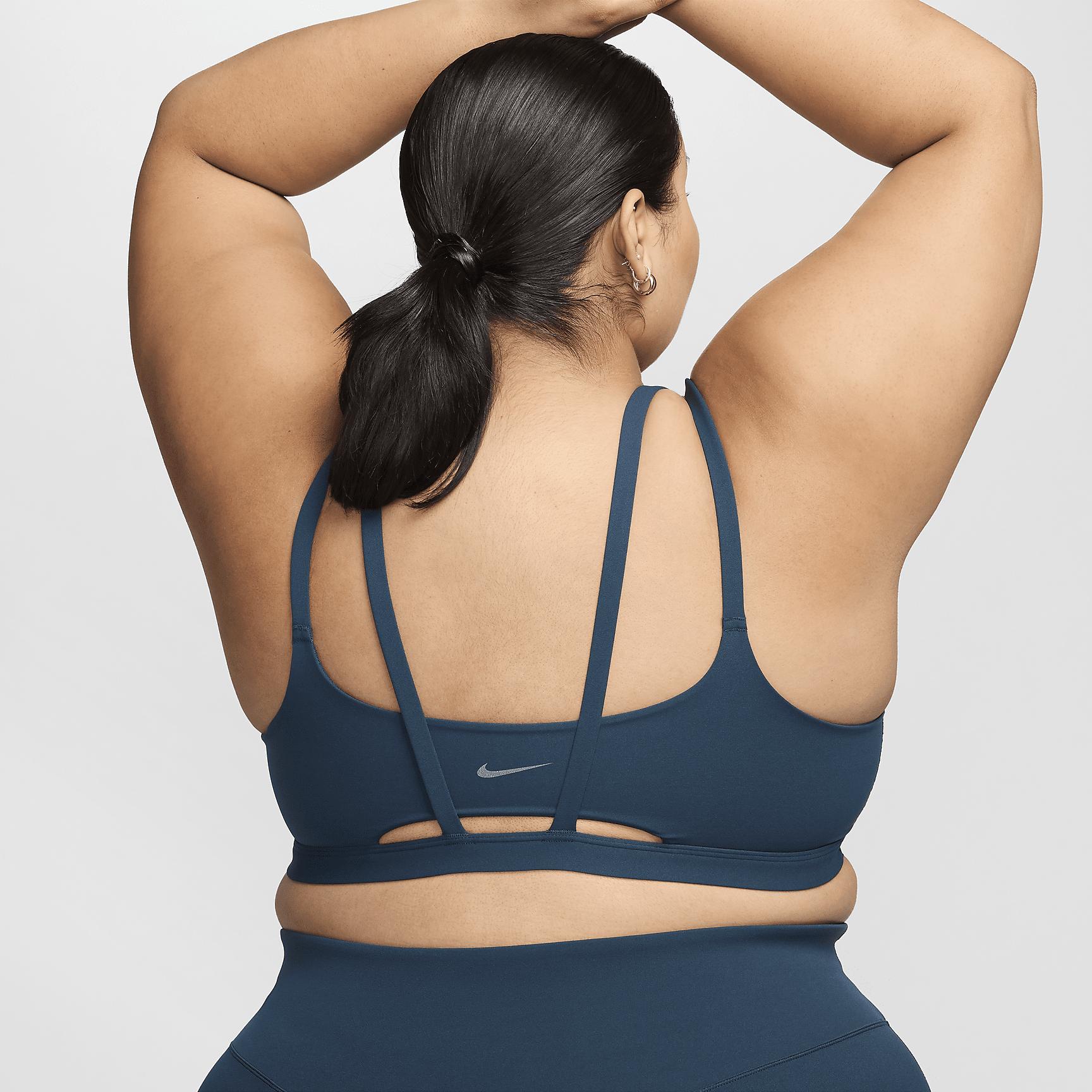 Nike Womens Zenvy Strappy Light-Support Padded Sports Bra (Plus Size) | DQ2810-478 Product Image