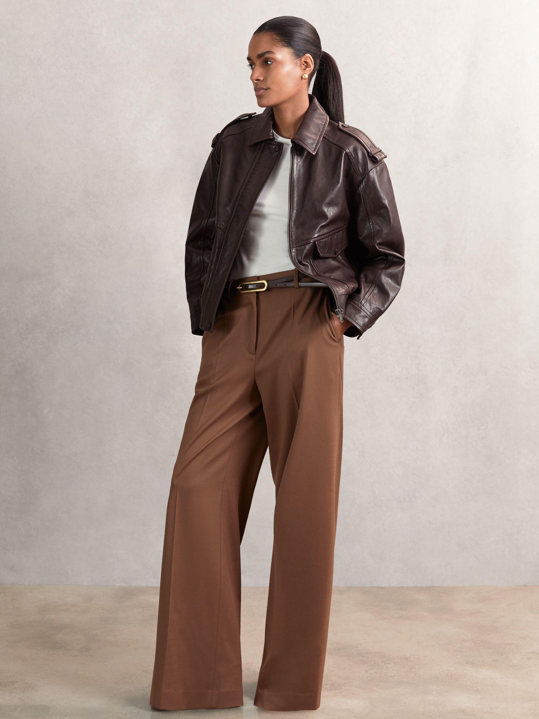 Petite Mid-Rise Straight-Leg Jeans in Mid Blue Product Image