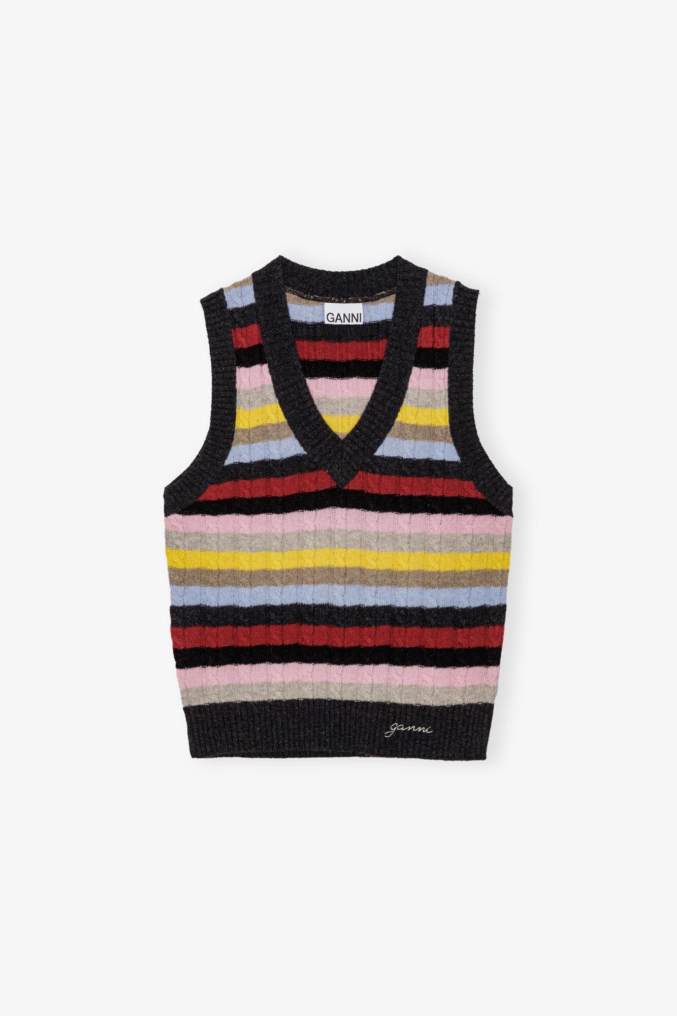 Multicolor Stripe Vest Product Image