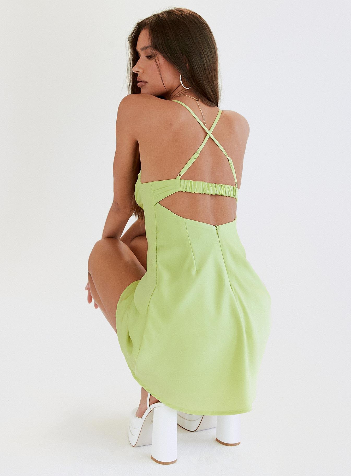 Glendon Mini Dress Green Product Image