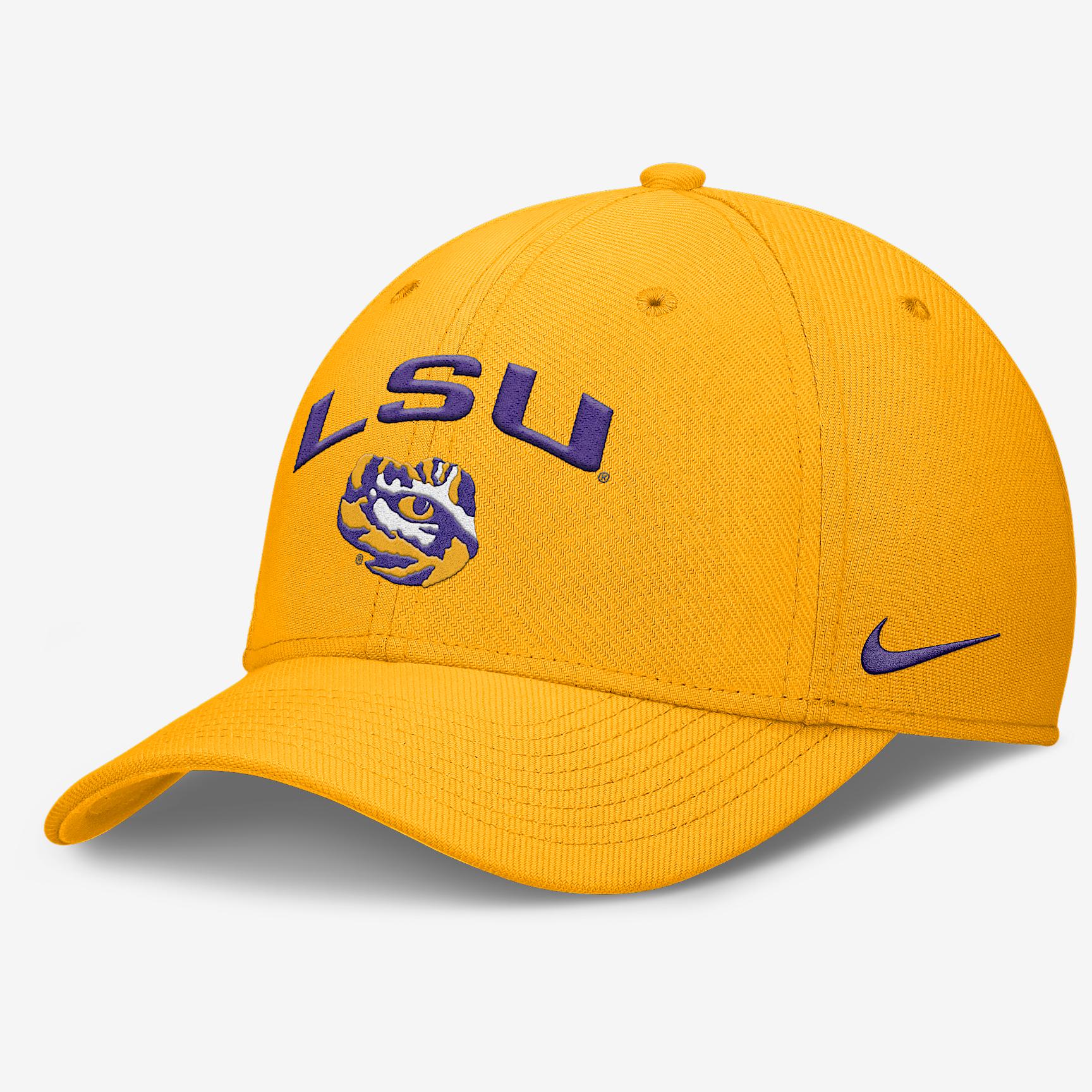 LSU On-Field Rise Swoosh Nike Men's Dri-FIT College Hat Product Image