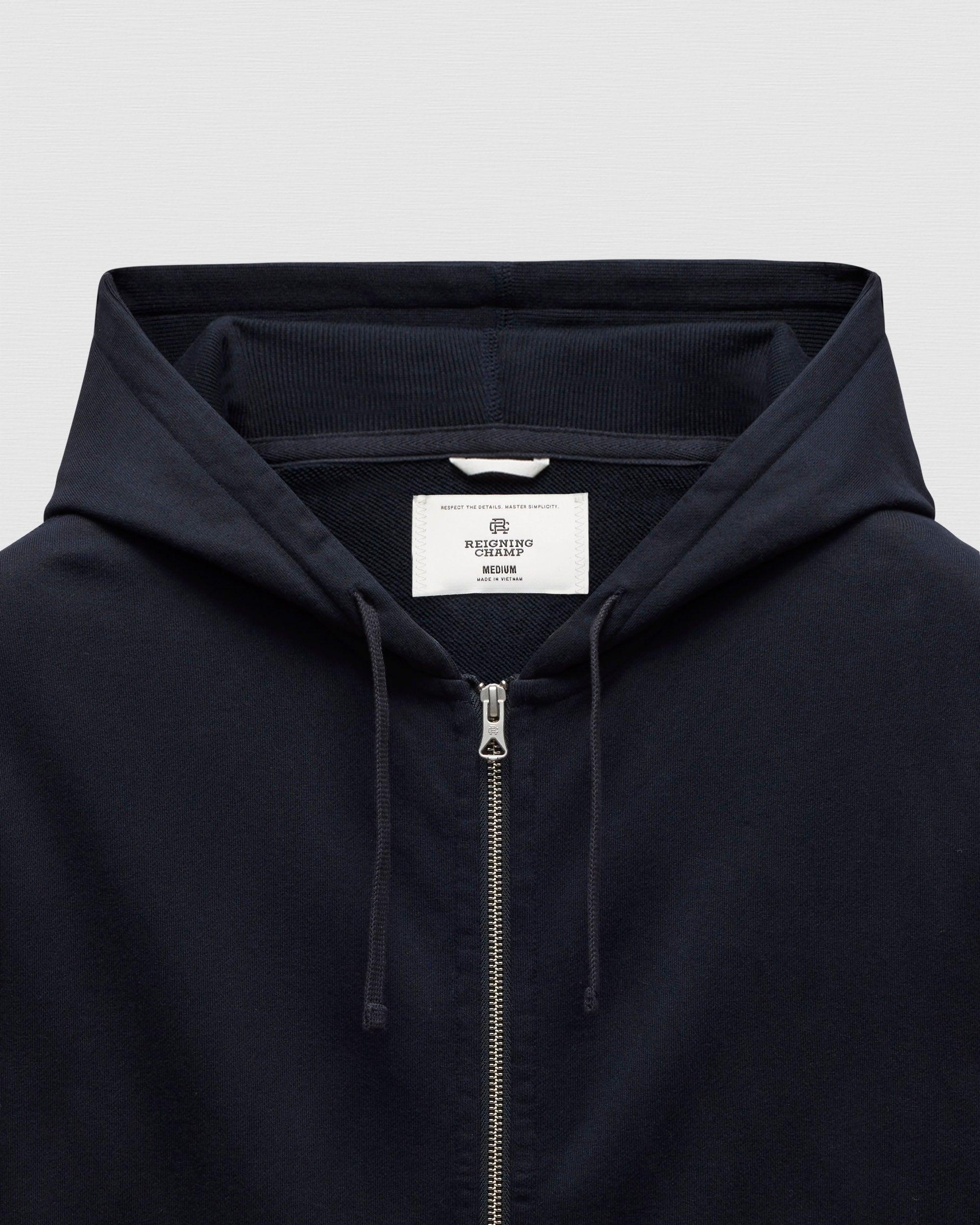 Midweight Terry Standard Zip Hoodie Male Product Image