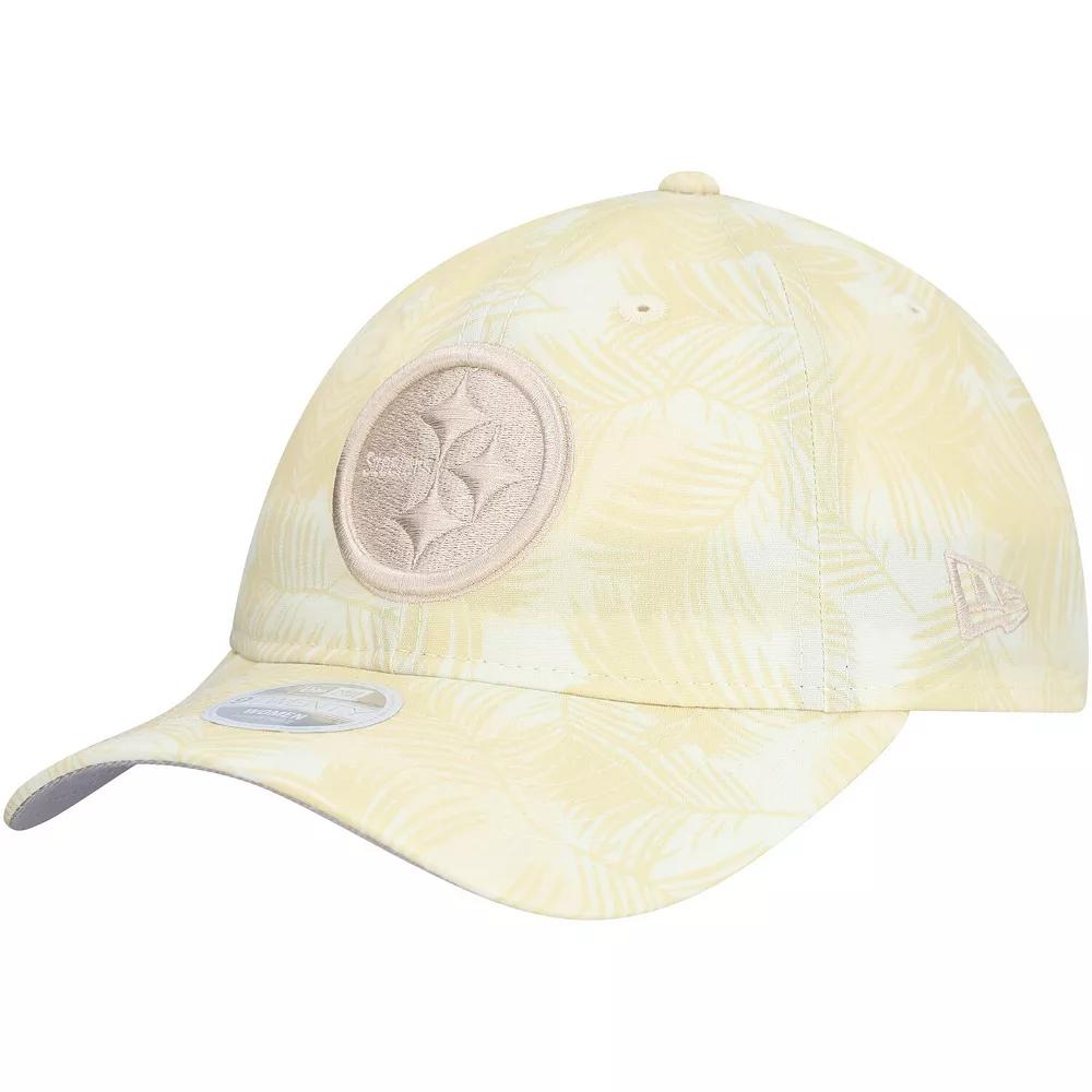 Women's New Era Cream Pittsburgh Steelers Frond 9TWENTY Adjustable Hat, Beige Product Image