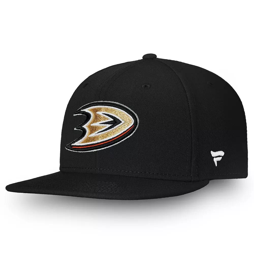 Men's Fanatics Black Anaheim Ducks Team Core Emblem Snapback Hat, Dks Black Product Image