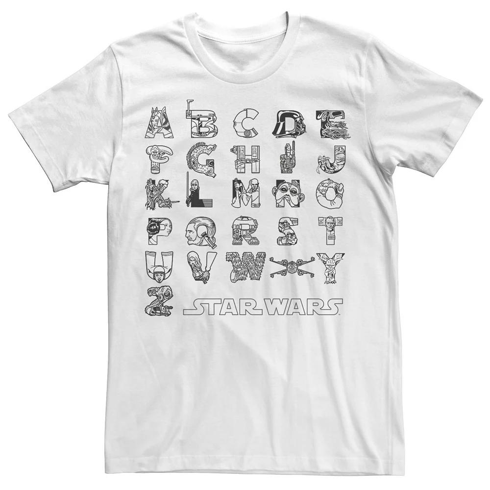 Men's Star Wars Alphabet Characters Graphic Tee,  Product Image