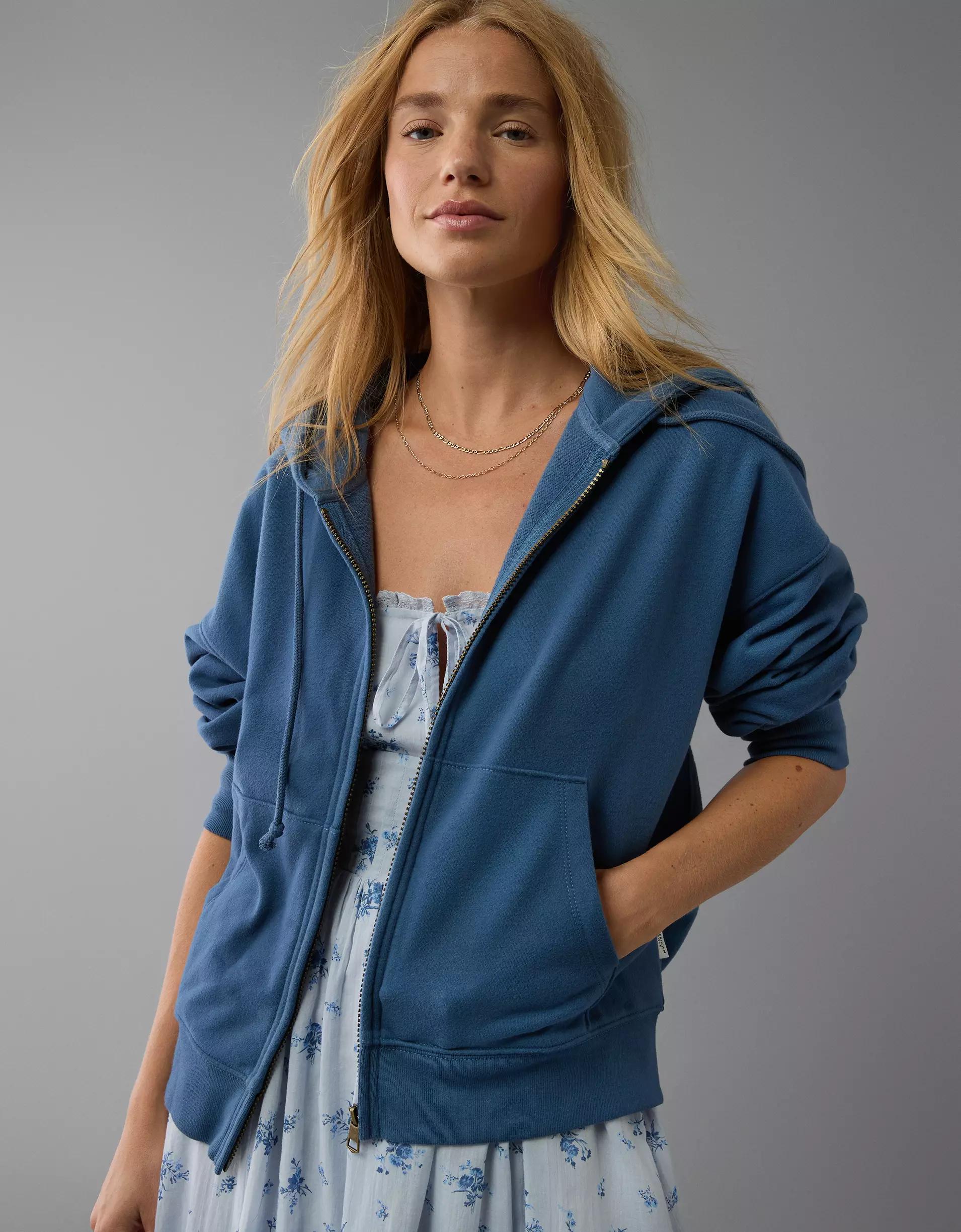 AE Fleece Zip-Up Hoodie Product Image