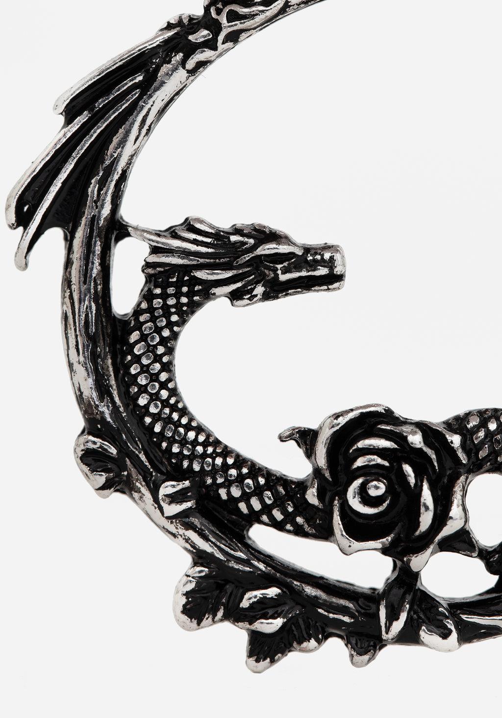 Petra Dragon Hoop Earrings Product Image