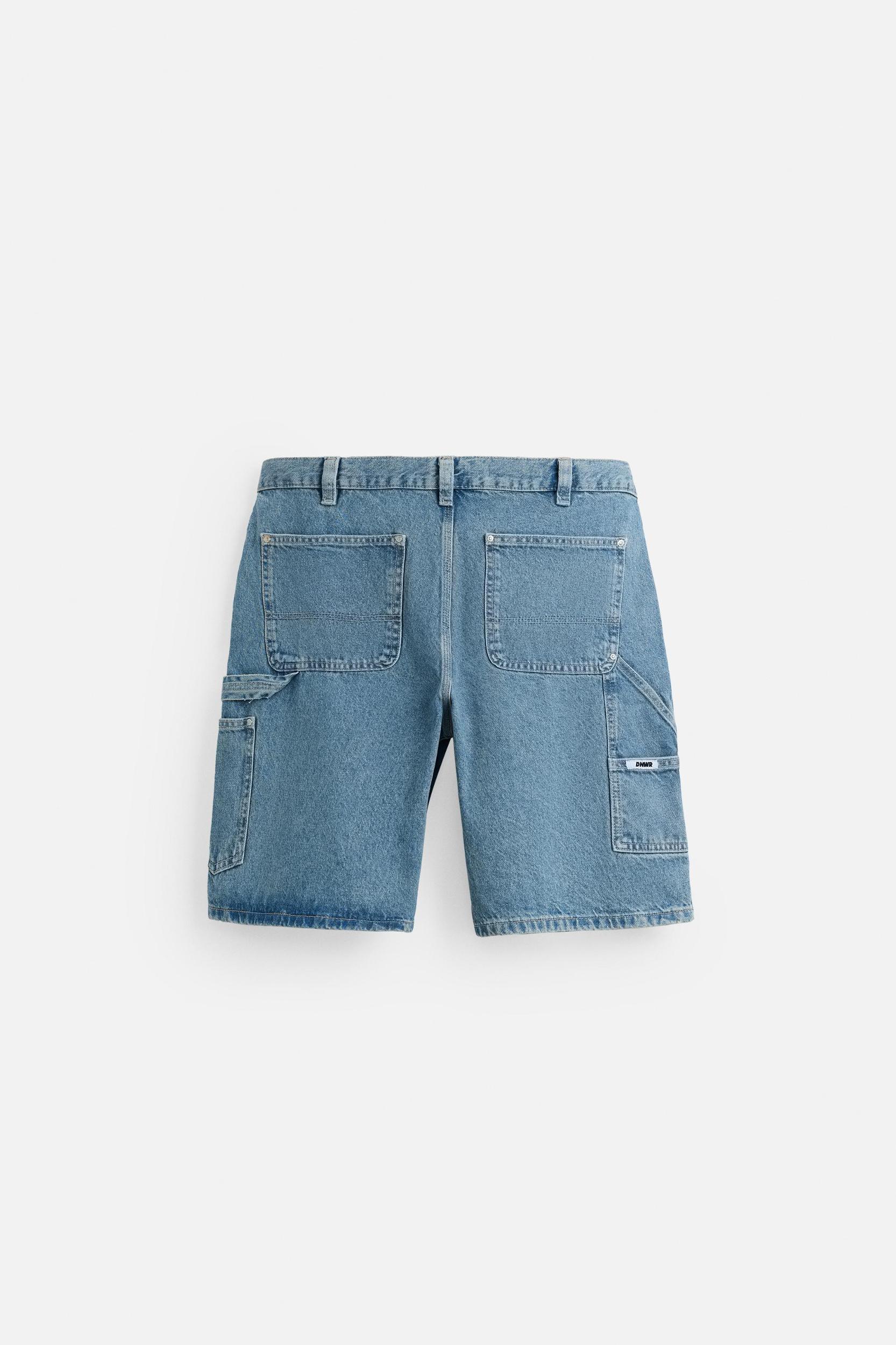 CARPENTER POCKET DENIM SHORTS Product Image