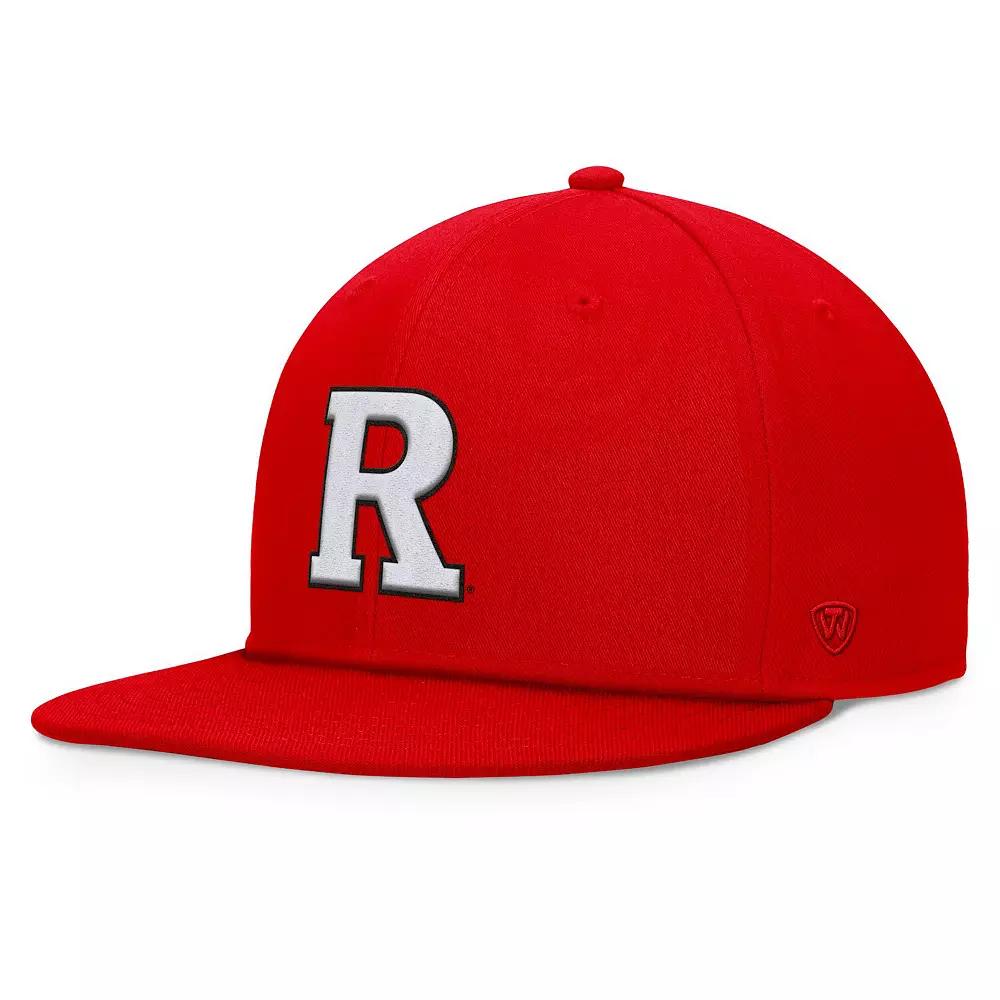 Men's Top of the World Scarlet Rutgers Scarlet Knights Fundamental Snapback Hat, Red Product Image