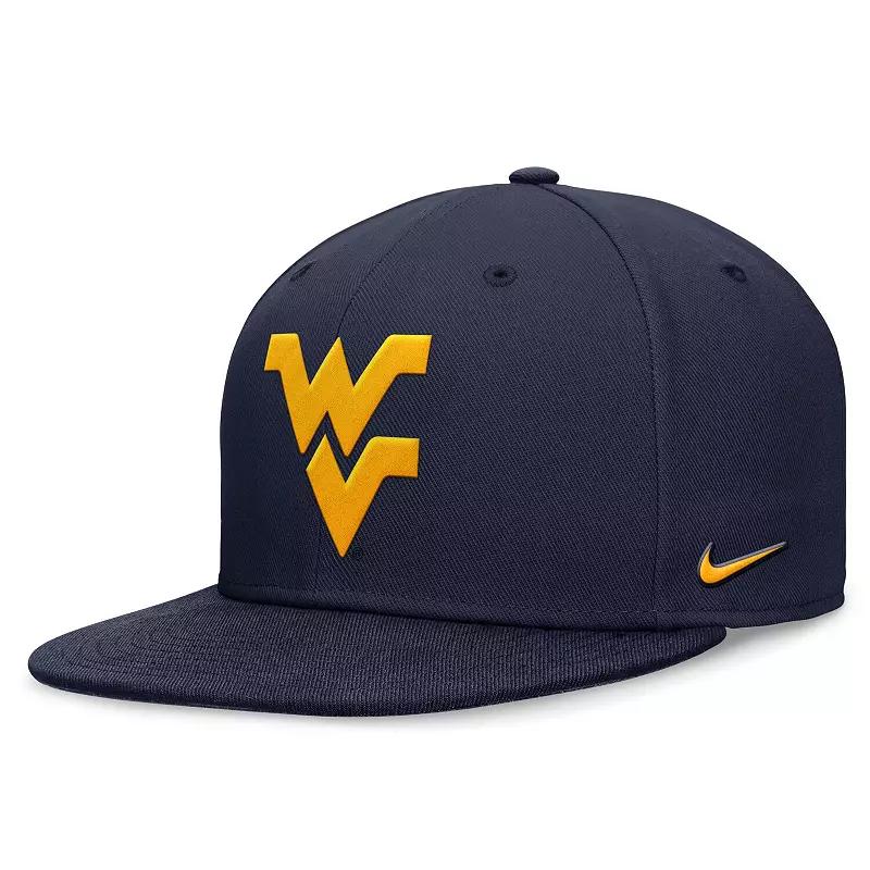 Men's Nike Navy West Virginia Mountaineers On-Field Pro Fitted Hat,  Product Image
