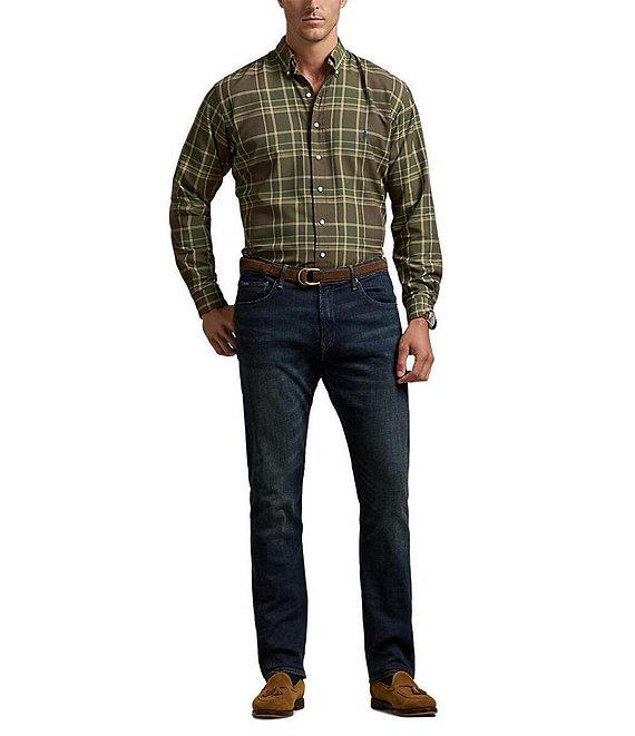 Polo Ralph Lauren Big & Tall Classic Fit Plaid Performance Stretch Long Sleeve Woven Shirt Product Image