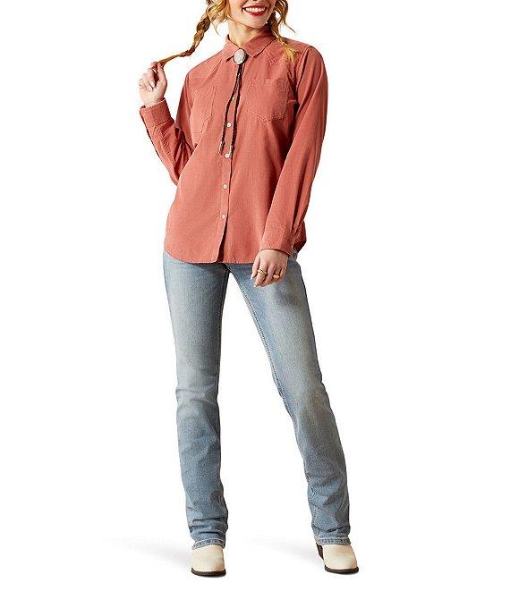 Ariat Billie Jean Corduroy Point Collar Western Yoke Long Sleeve Button Front Shirt Product Image