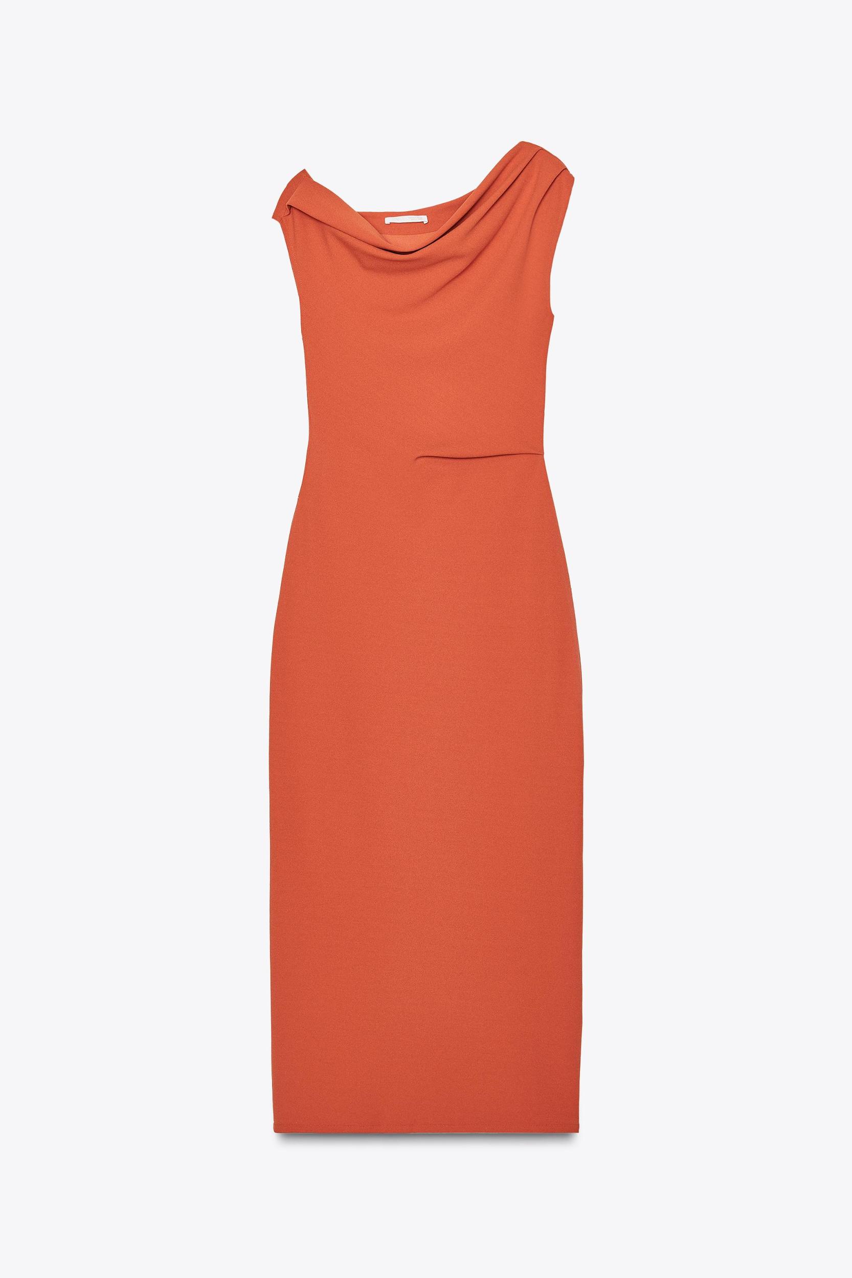 DRAPED MIDI DRESS Product Image