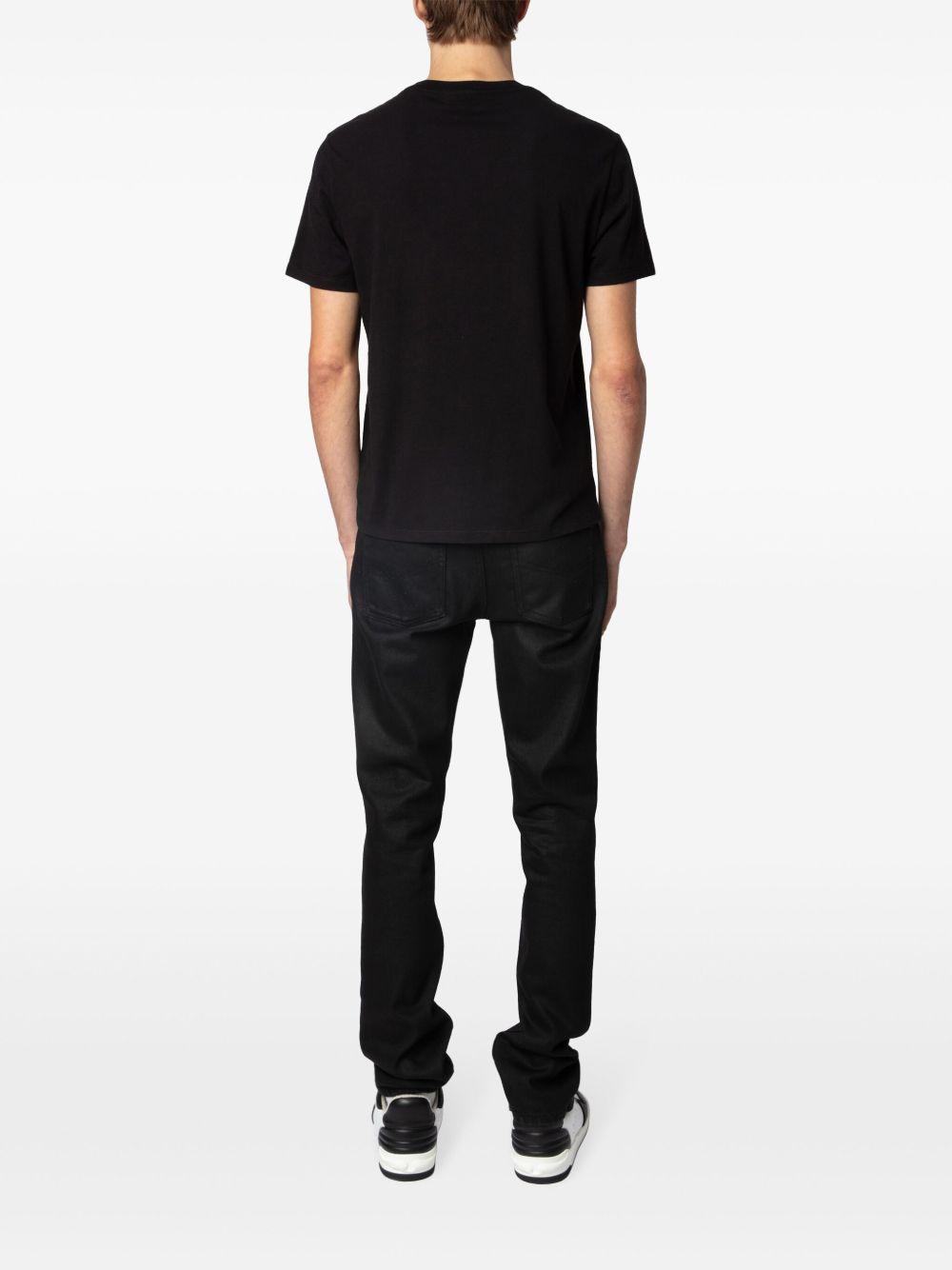 logo-embroidered organic cotton T-shirt Product Image