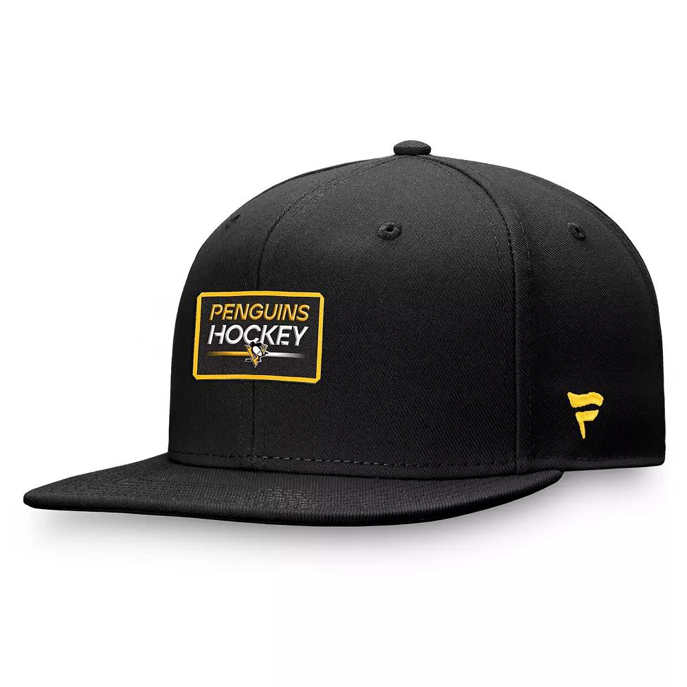 Men's Fanatics Branded Black Pittsburgh Penguins Authentic Pro Prime Snapback Hat Product Image