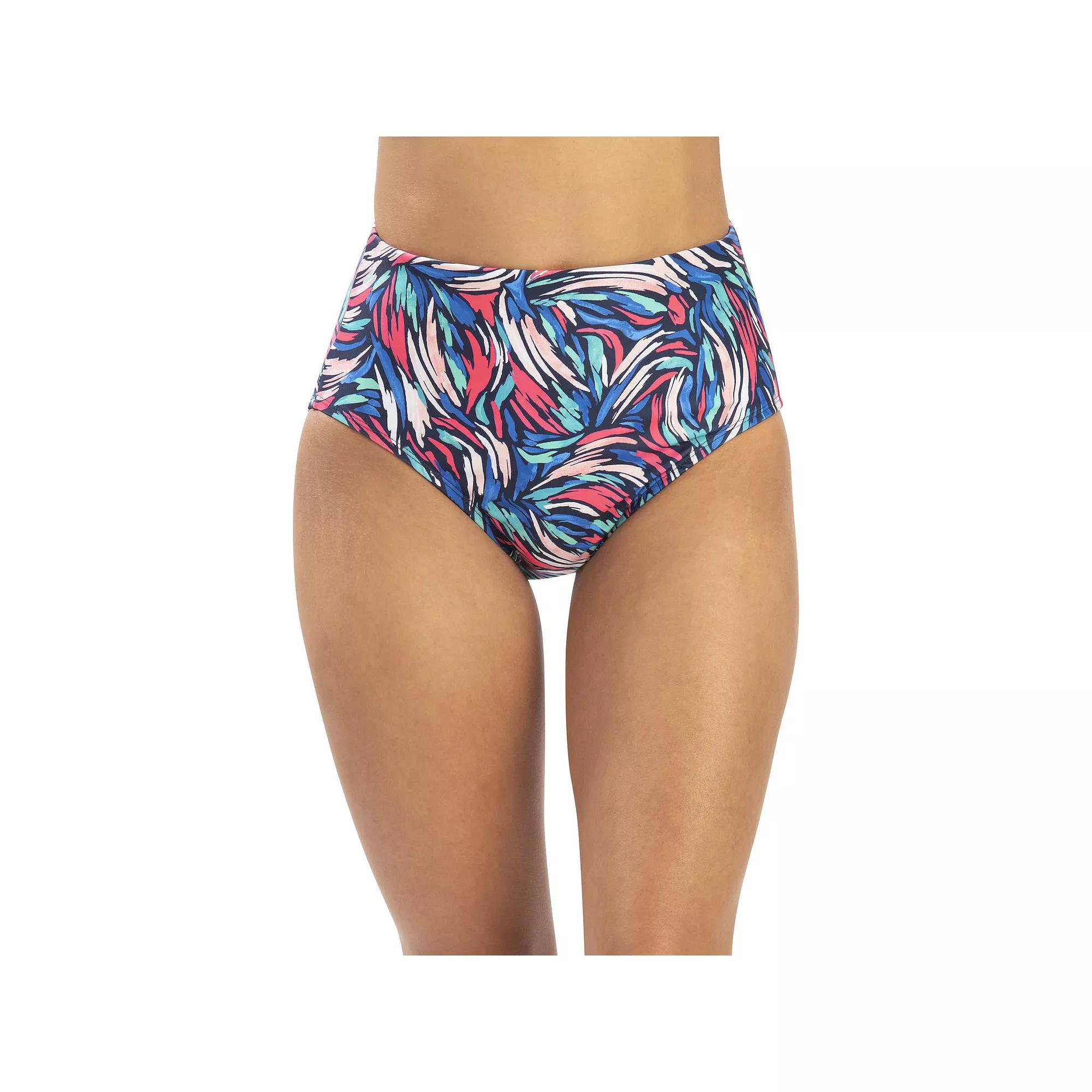 Womens Dolfin Printed High-Waisted Swim Bottoms Product Image