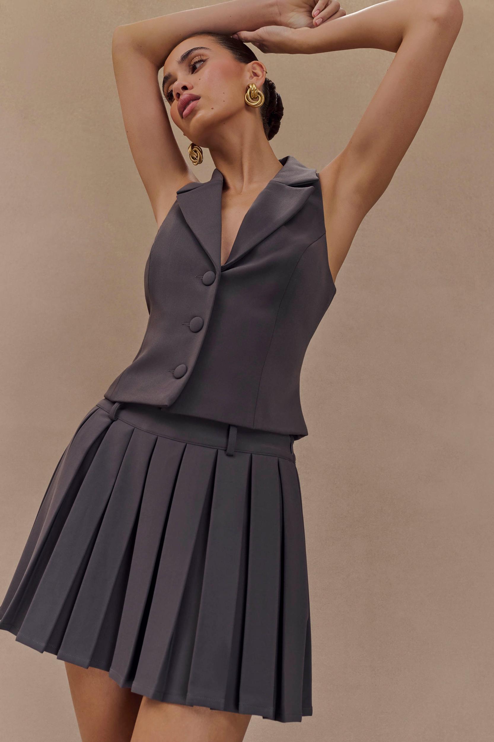 Mura Suiting Vest - Charcoal Product Image