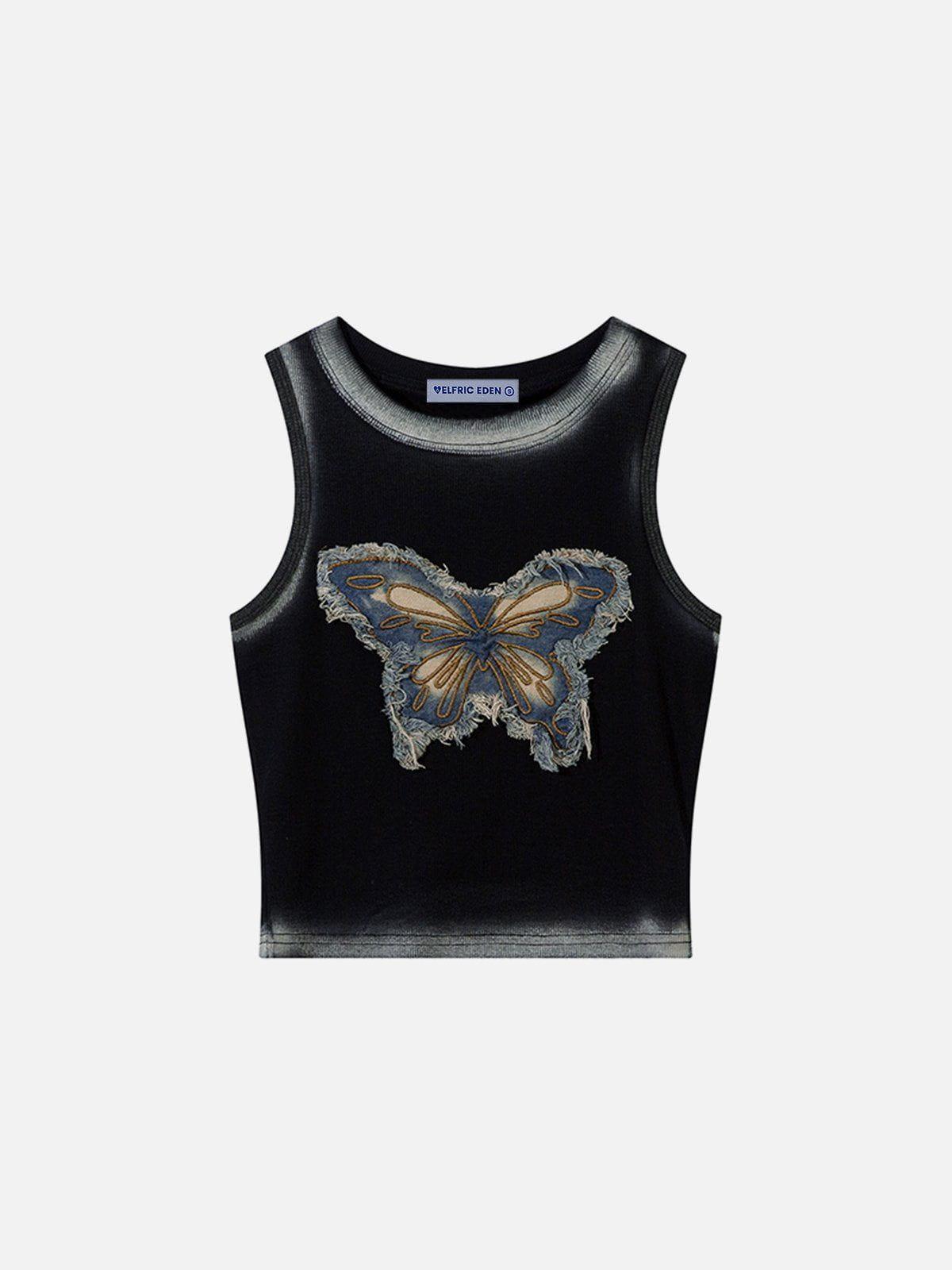 Aelfric Eden Denim Butterfly Tank Top Female Product Image