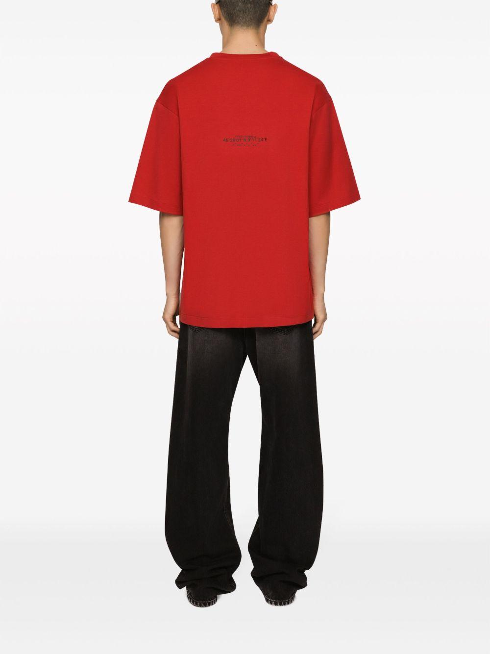 text-print cotton T-shirt Product Image