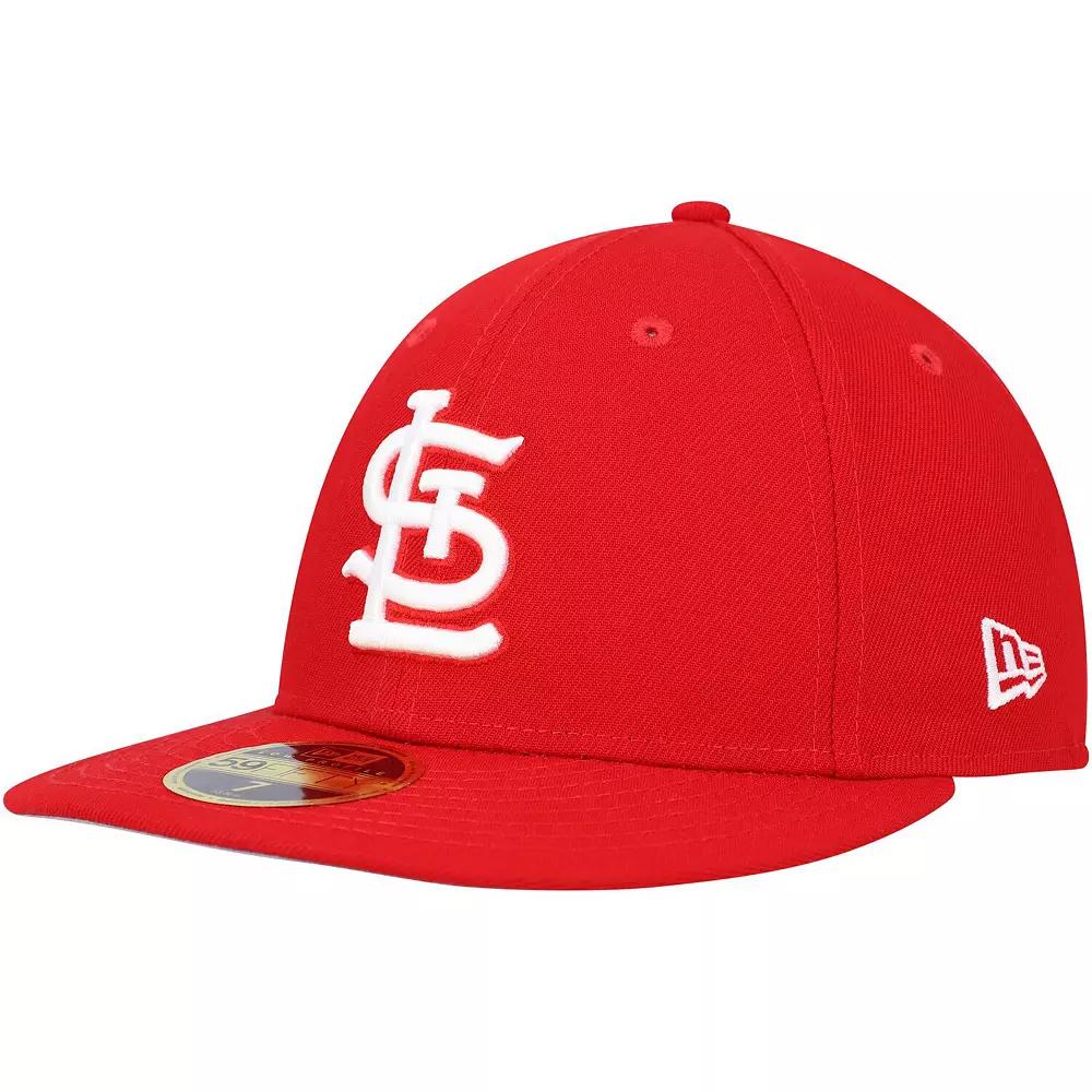 Men's New Era Scarlet St. Louis Cardinals Low Profile 59FIFTY Fitted Hat,  Product Image