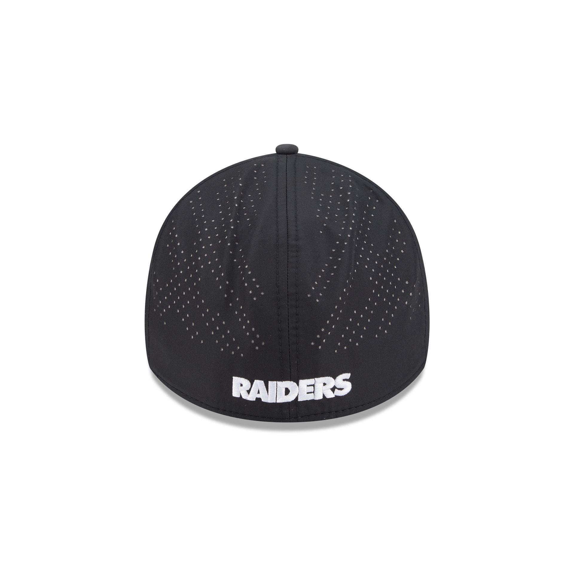 Las Vegas Raiders 2025 Sideline Hot Weather Historic 39THIRTY Stretch Fit Hat Male Product Image