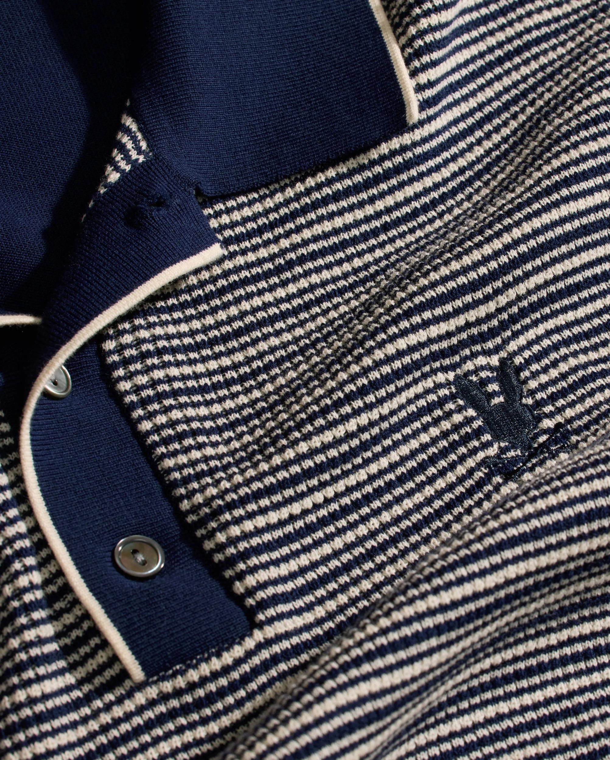 MENS KENNY STRIPED KNIT POLO - MT0400003 Male Product Image