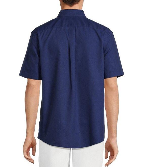 Gold Label Roundtree & Yorke Big & Tall Non-Iron Short Sleeve Solid Dobby Sport Shirt Product Image