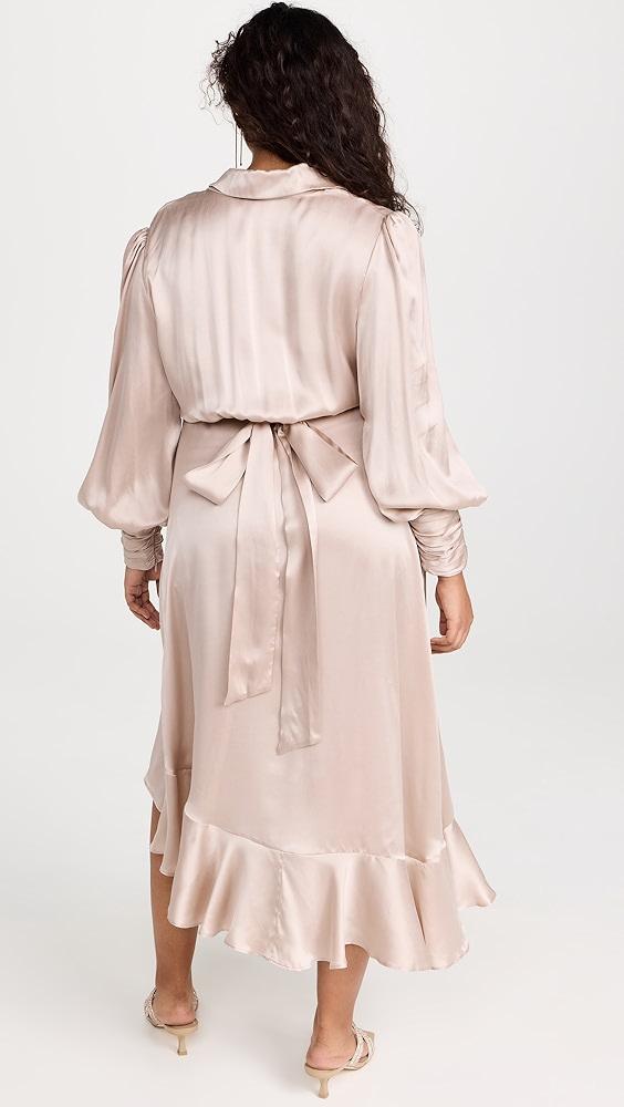 Zimmermann Silk Wrap Midi Dress | Shopbop Product Image