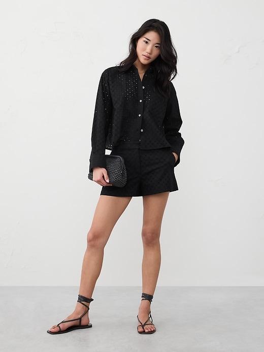 Eyelet Pleated Short Product Image