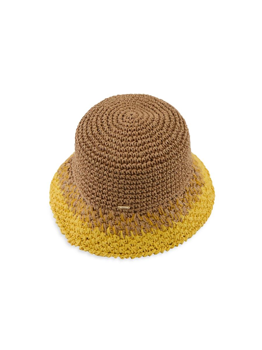 Womens Bailey Crochet Bucket Hat Product Image