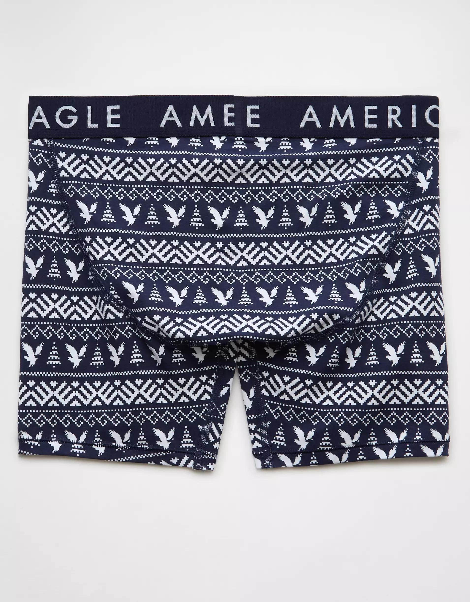 AEO Snow Plaid 6" Classic Boxer Brief Product Image