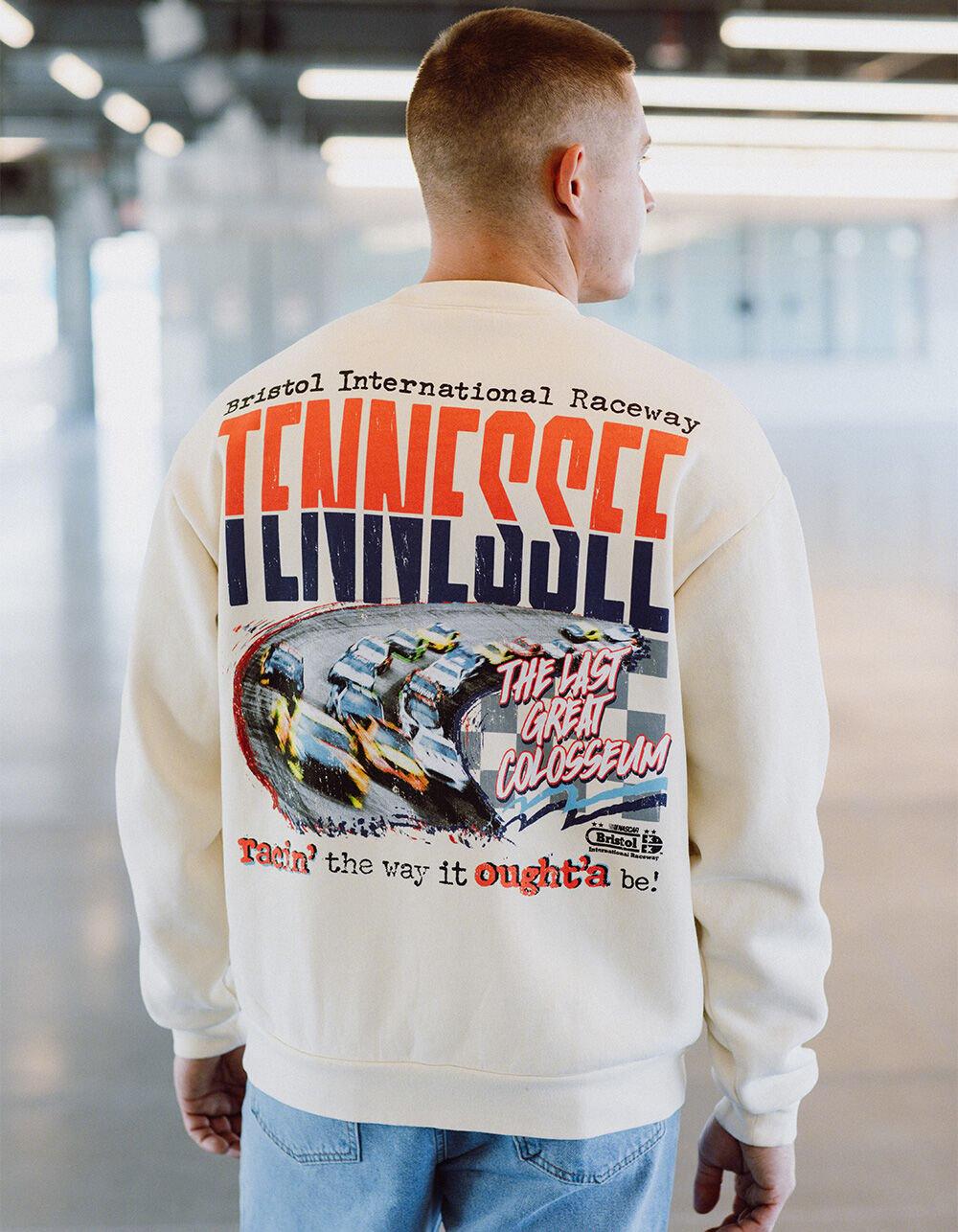 TILLYS x NASCAR Bristol International Mens Crewneck Sweatshirt - CREAM Product Image