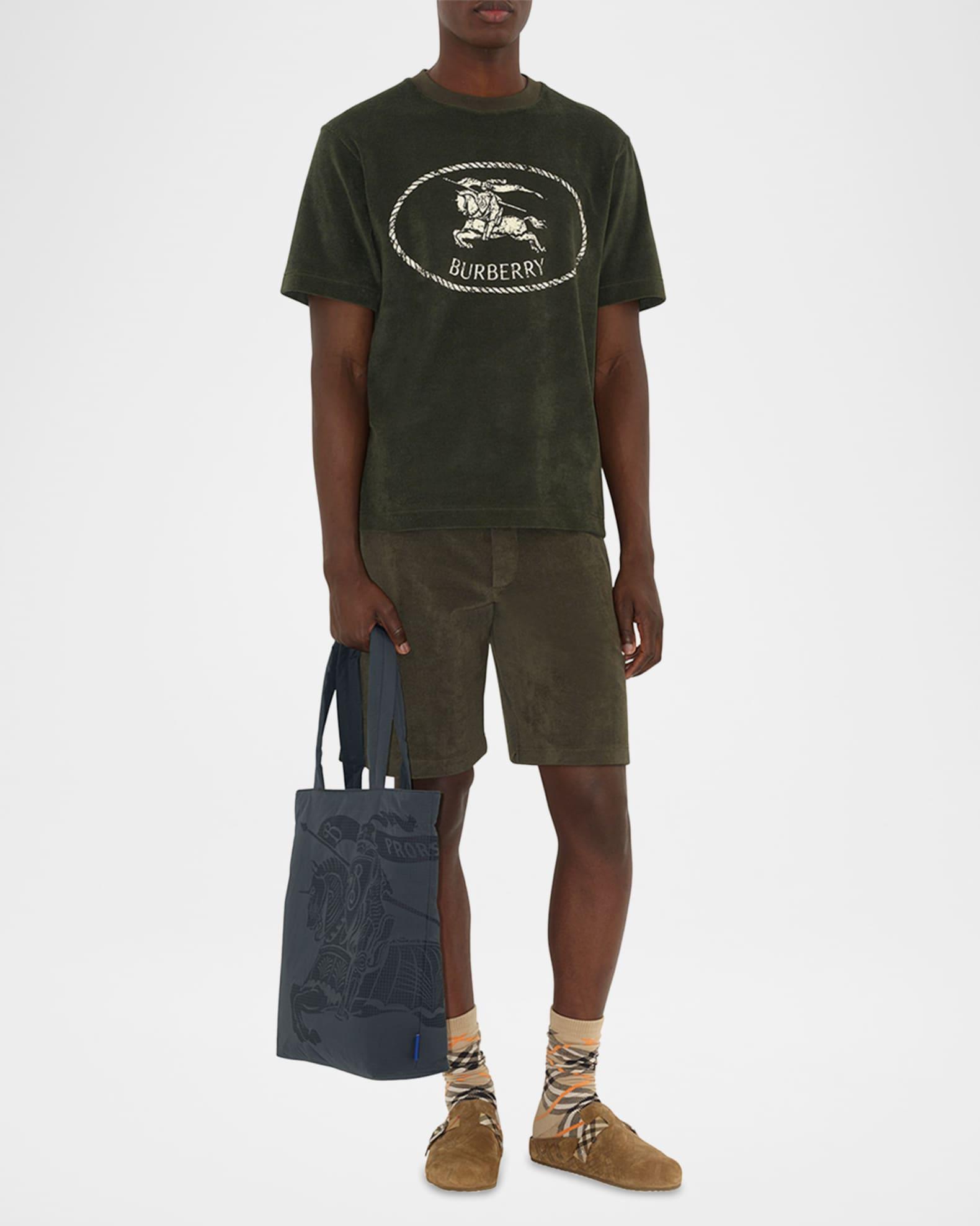 Men's Urchin Suede Check-Embossed Clogs Product Image