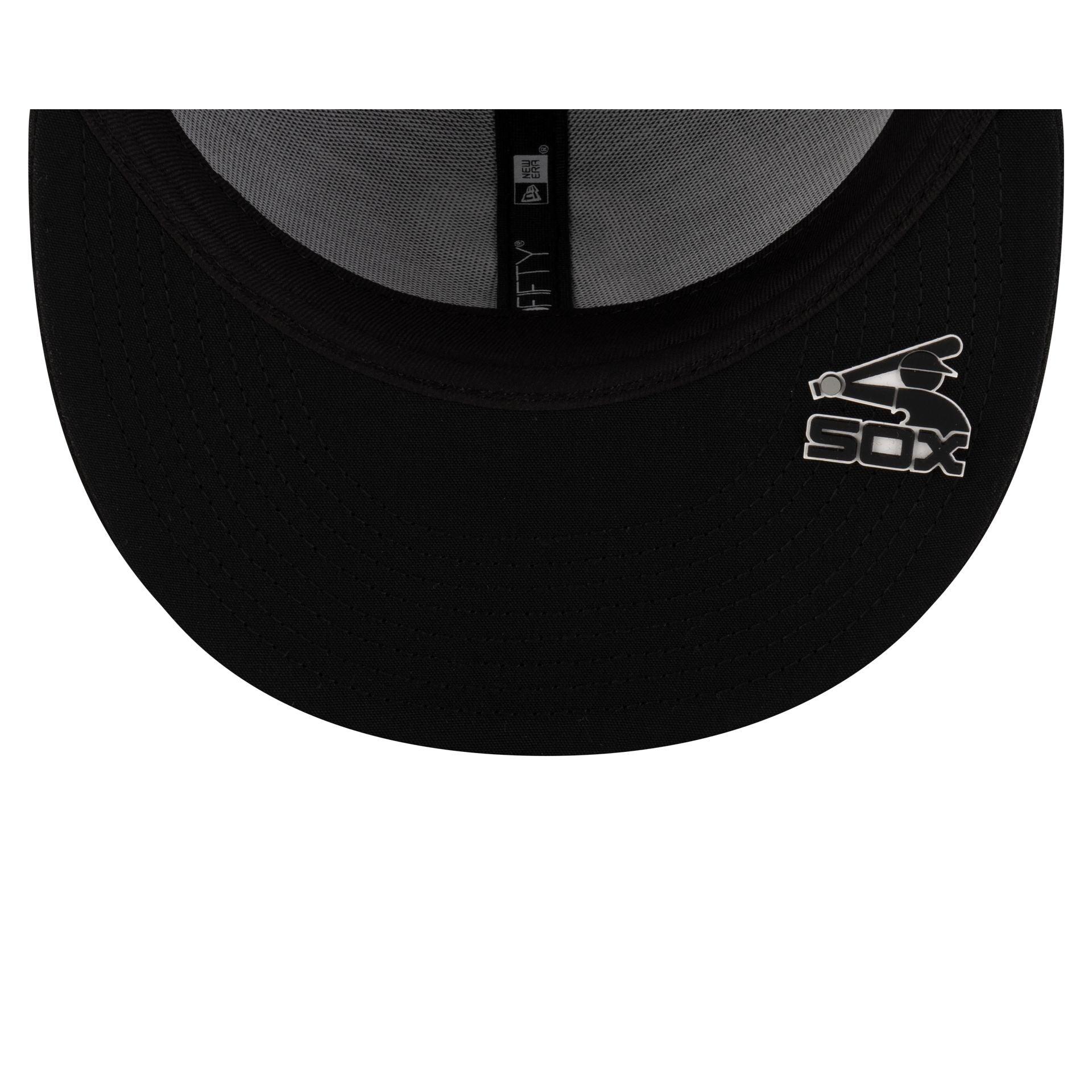 Chicago White Sox 2025 Clubhouse Alt Black 59FIFTY Fitted Hat Male Product Image