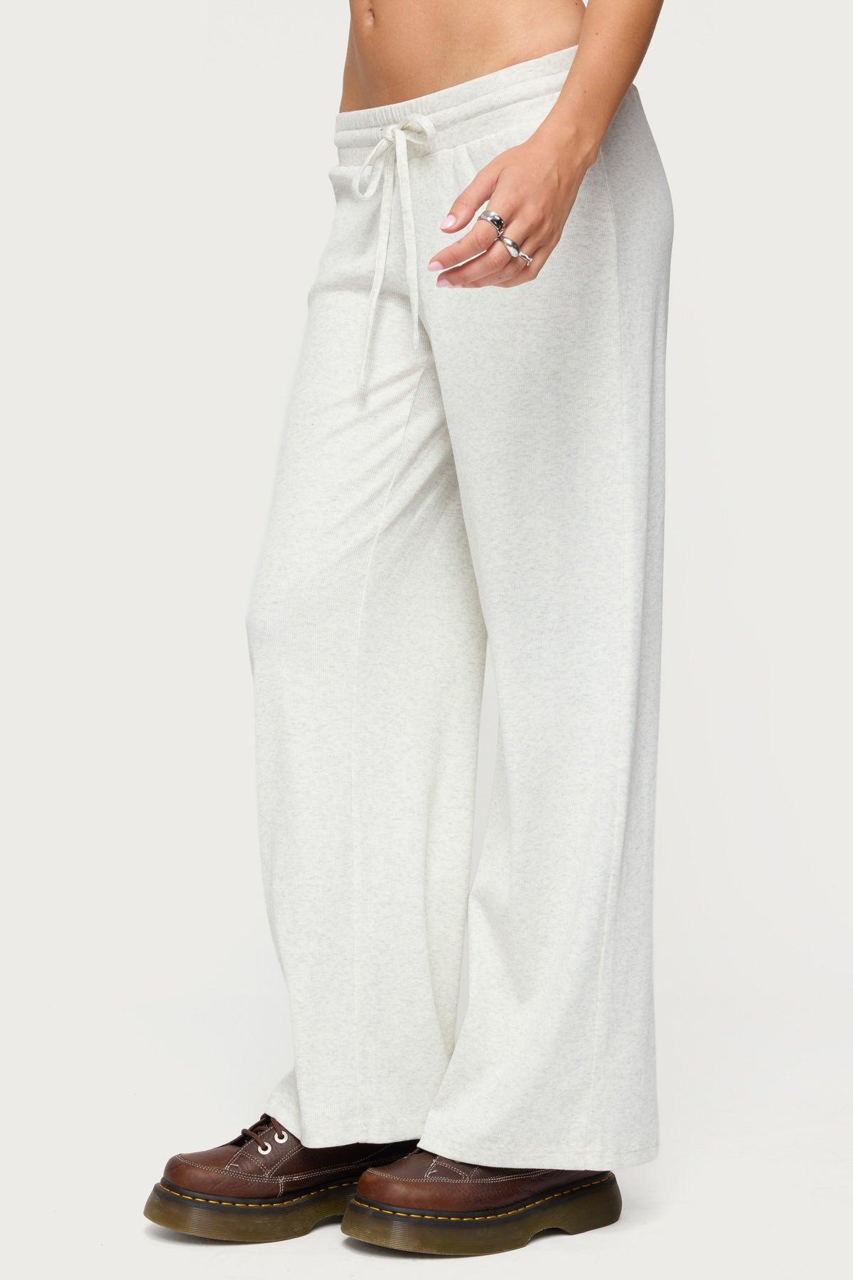 Cicilia straight leg ribbed pants Product Image