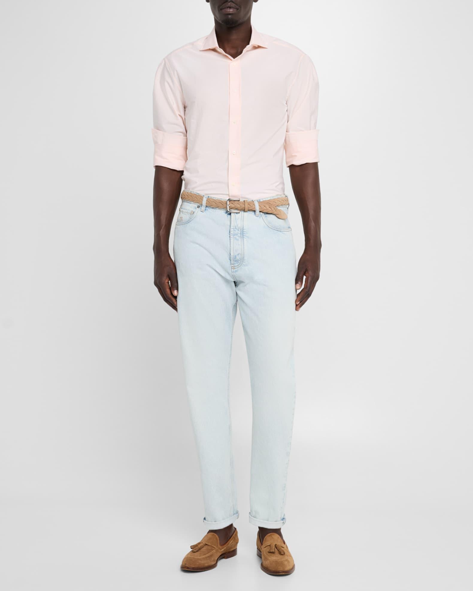 Men's Cotton Bacchetta Stripe Sport Shirt Product Image