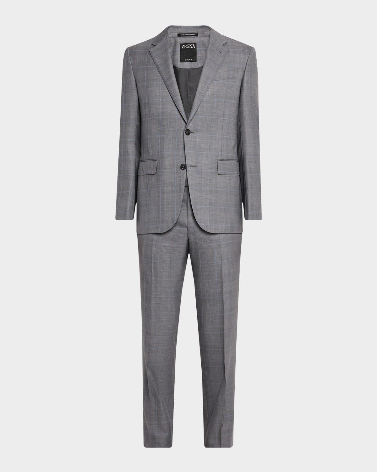 Mens 15milmil15 Wool Plaid Suit Product Image