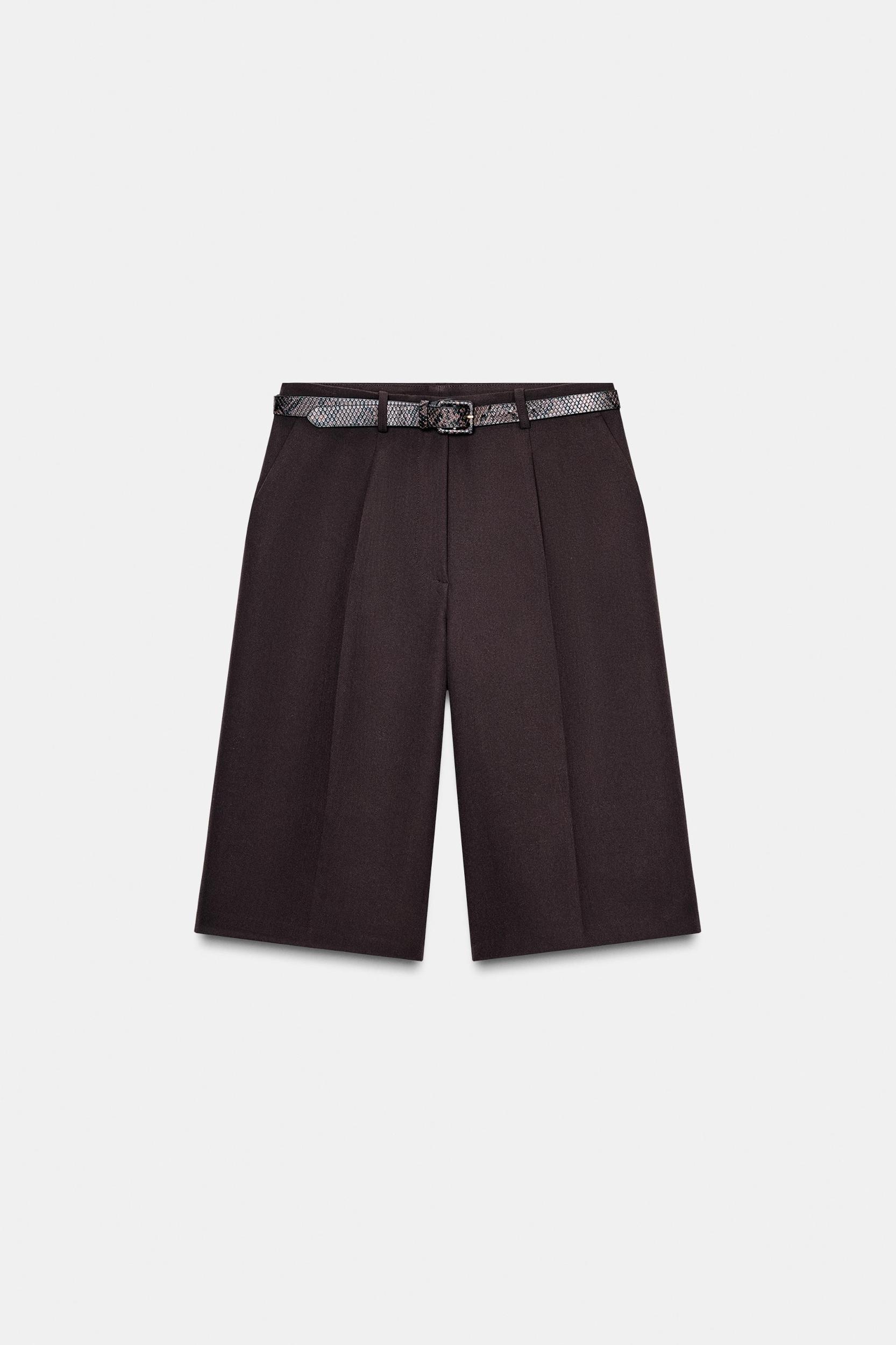 LONG BELTED SHORTS Product Image